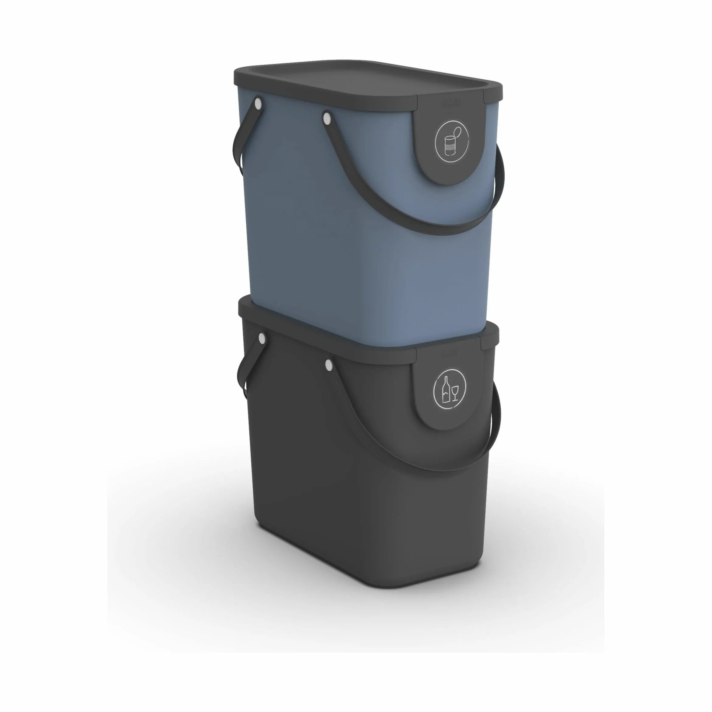 Rotho Spande uden pedal Affaldsspand i Blå, 25 L, 2