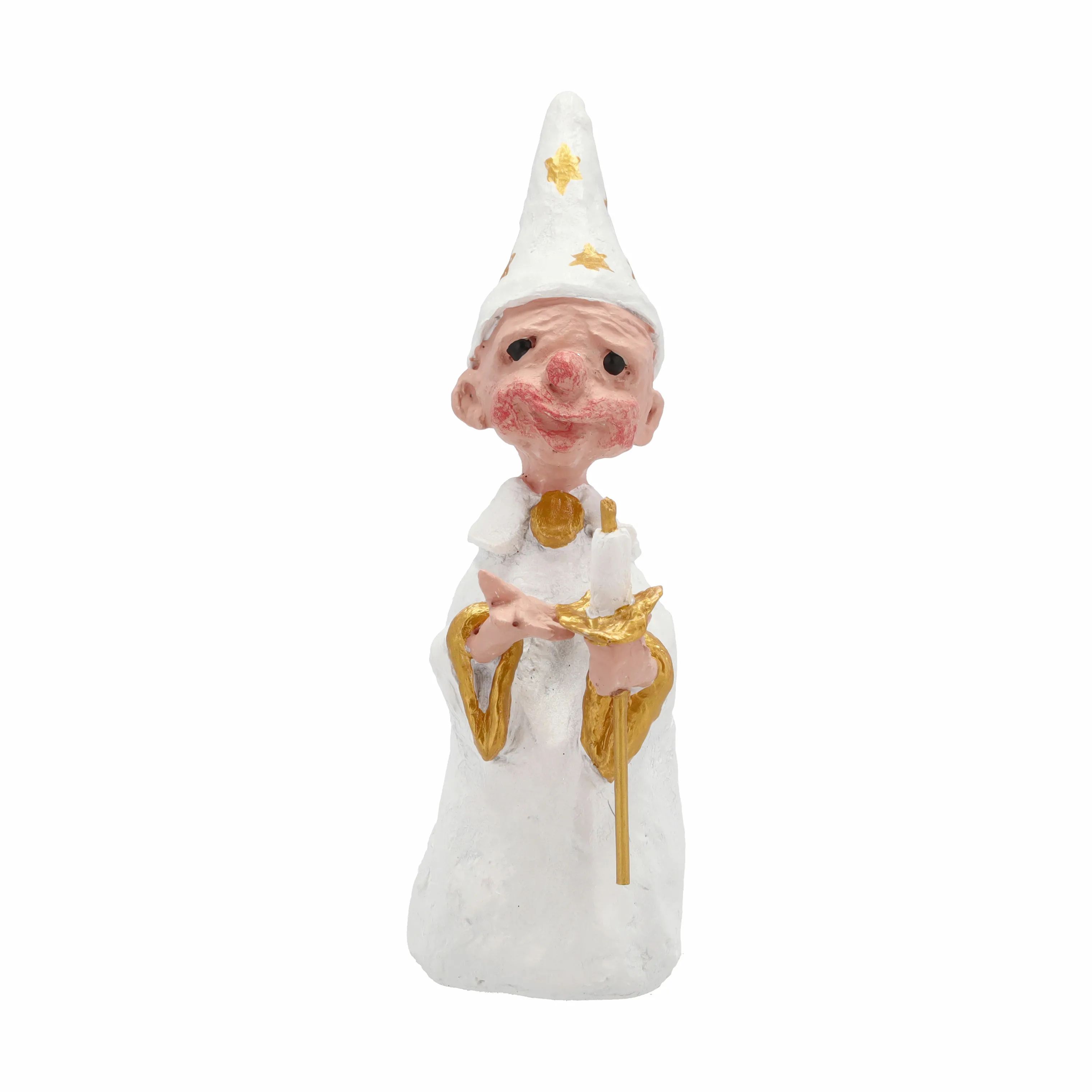 Medusa Copenhagen Julefigurer Figur - Luciadreng m. lys i Hvid, 18,5 cm, 1