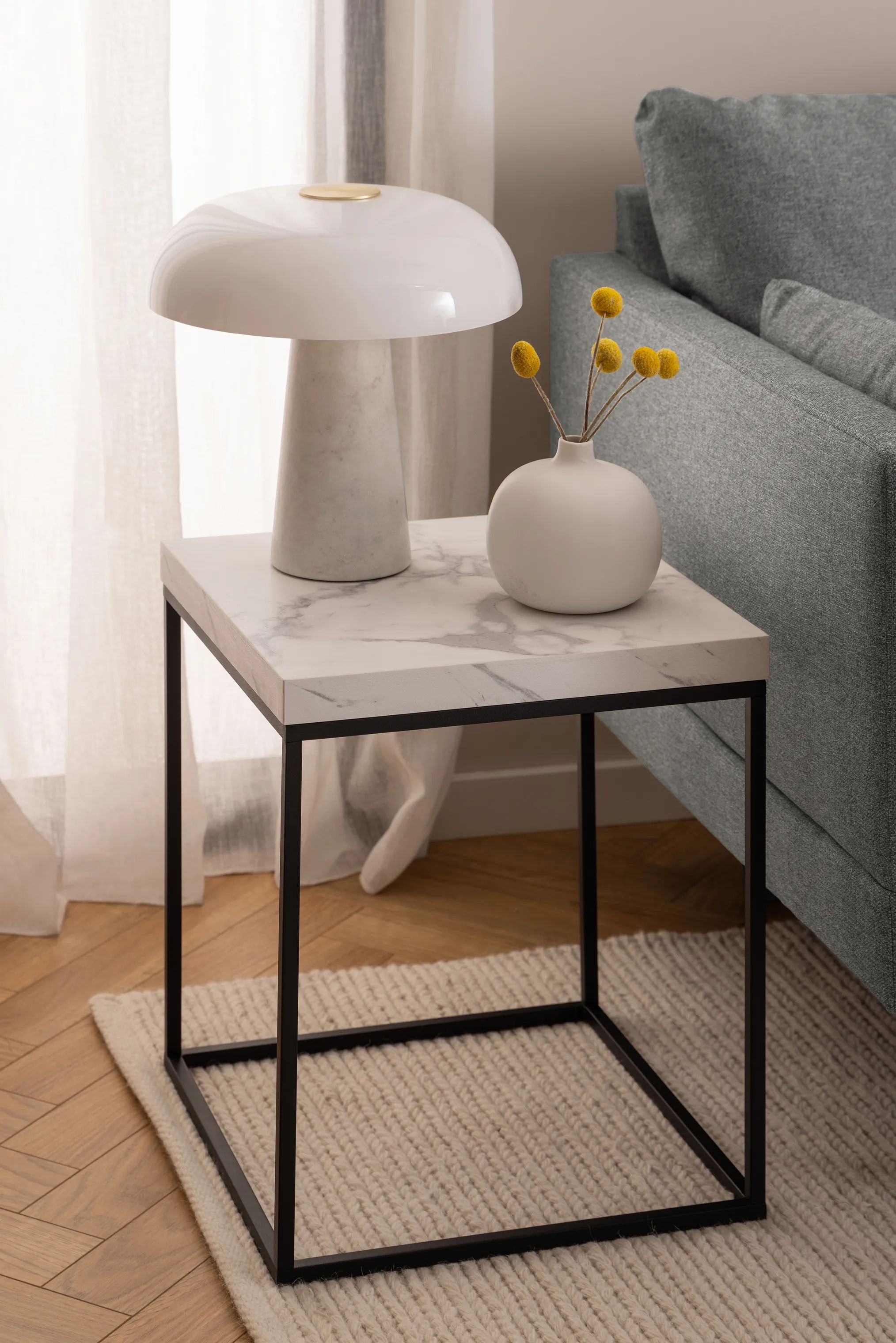 CASA Living Sofaborde Barossa Sofabord i Hvid, B40 x L40 cm, 2