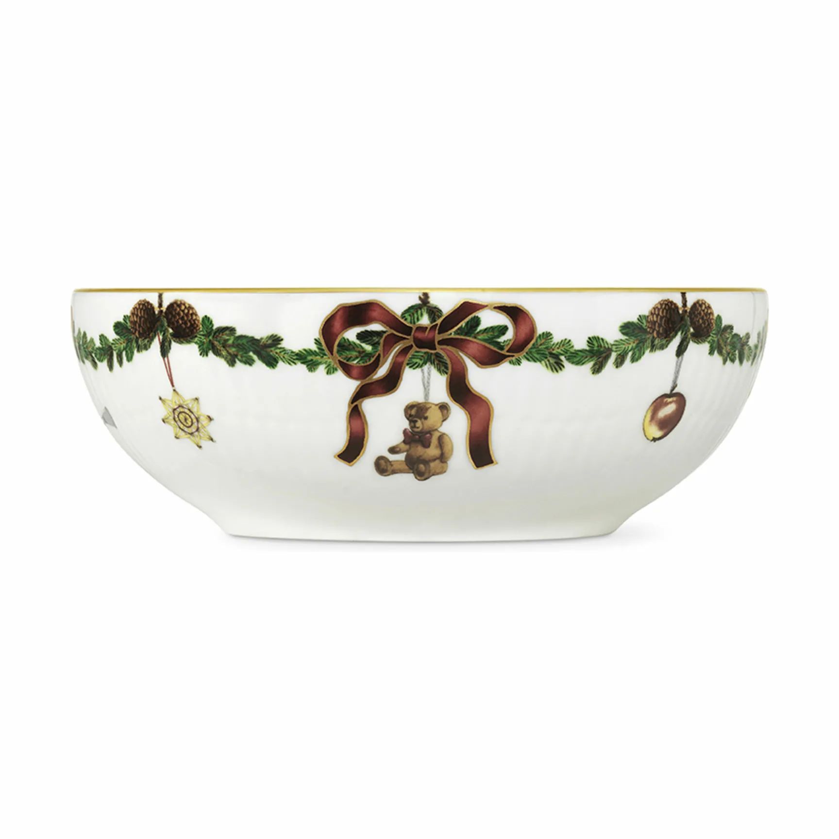 Royal Copenhagen Skåle Stjerne Riflet Jul Skål i 50 cl, 3
