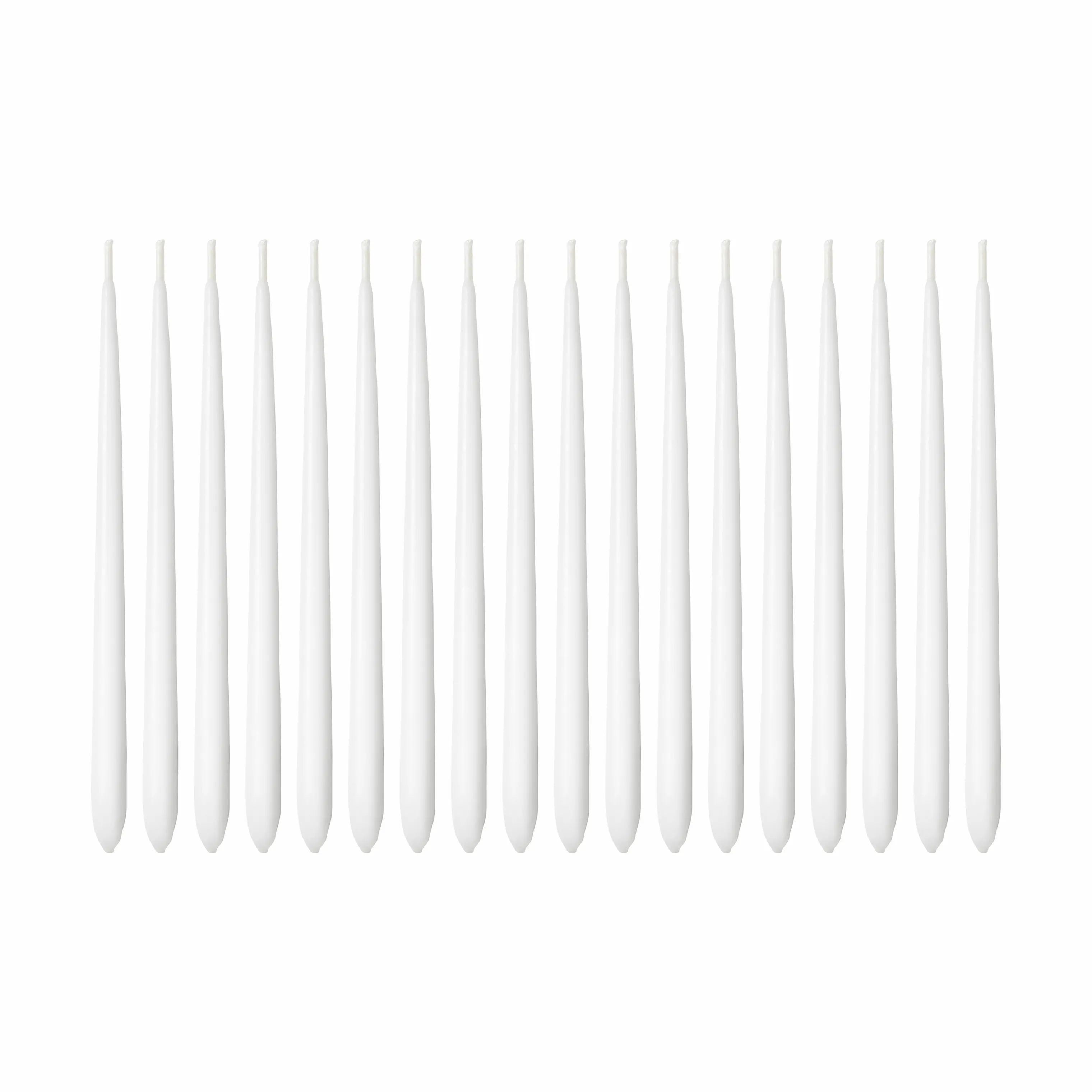 Georg Jensen Kronelys Hanukkah Stearinlys - 18 stk. i Hvid, 1