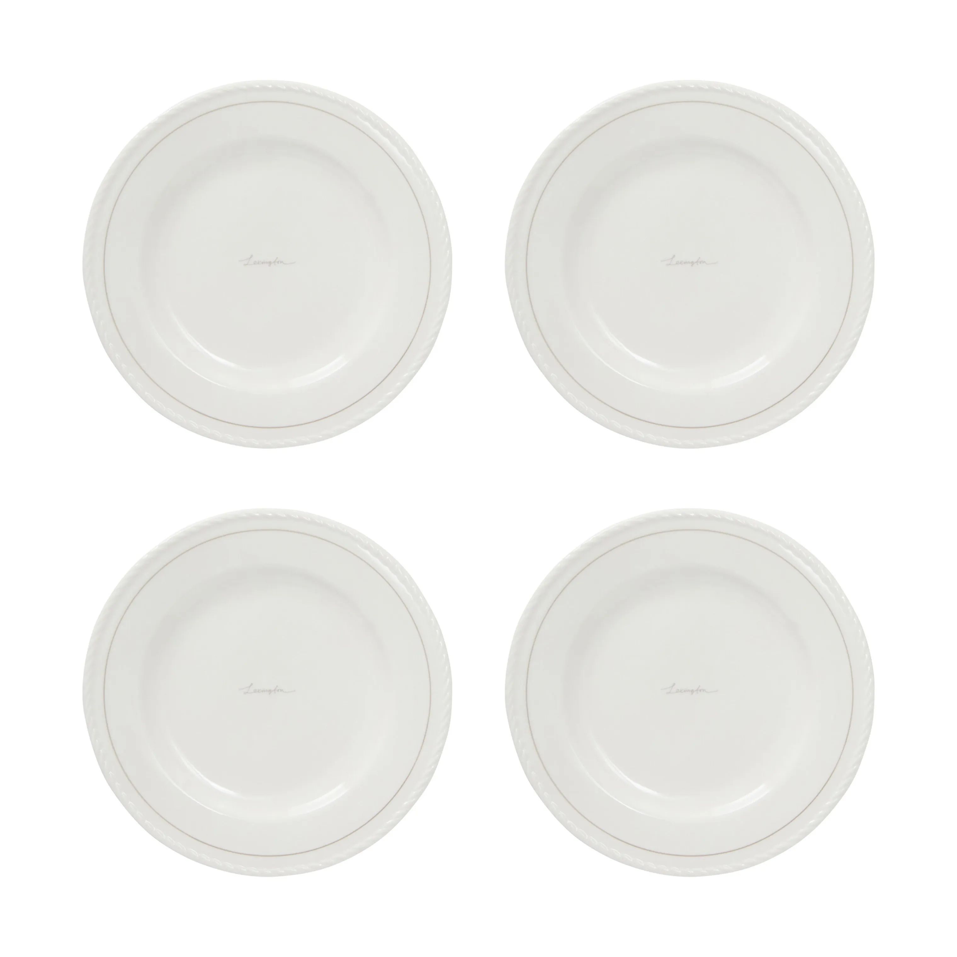 Lexington Frokosttallerkener Frokosttallerken - 4 stk. i White/Beige, 1