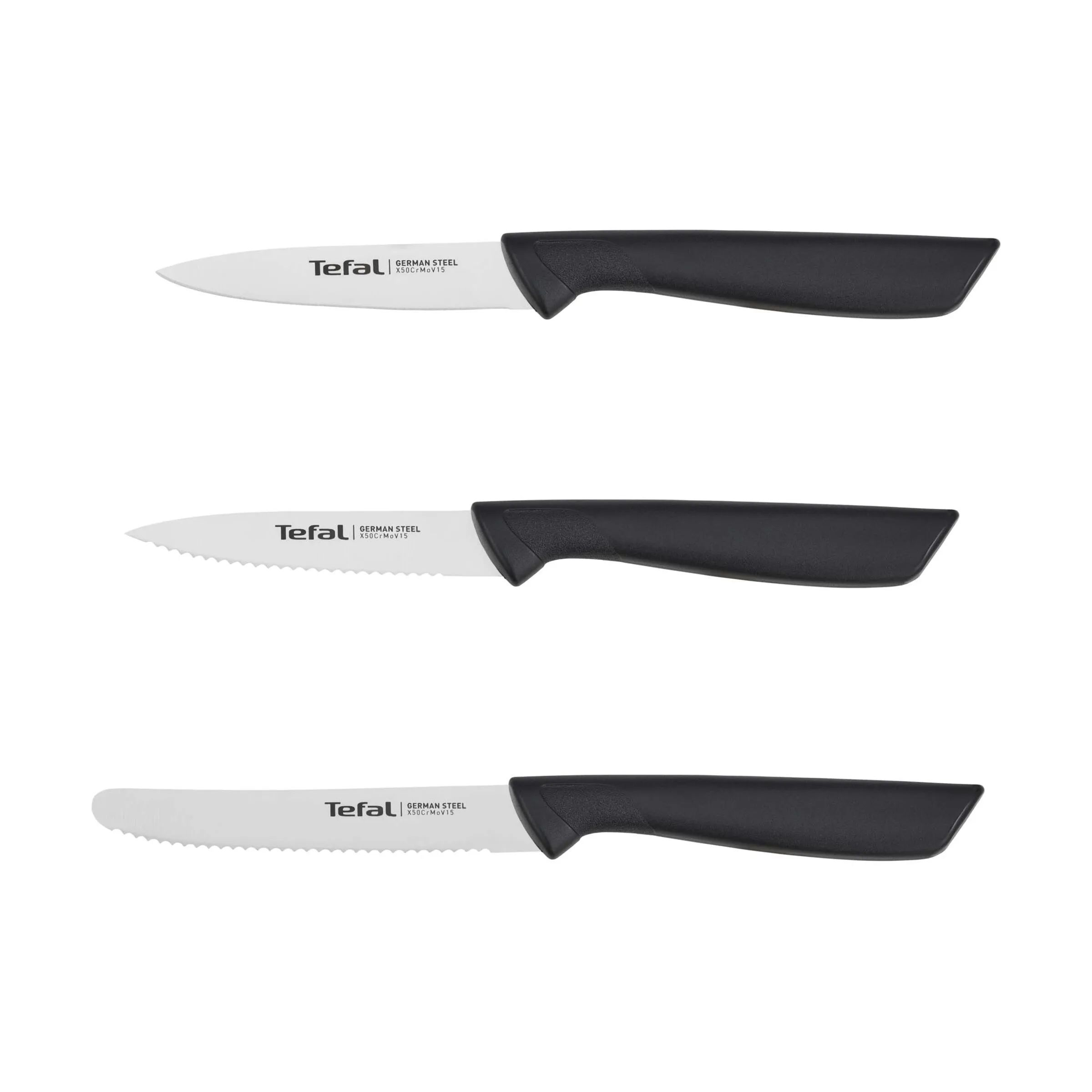 Tefal Knivsæt Colorfood Knivsæt - 3 dele i Sort, 1