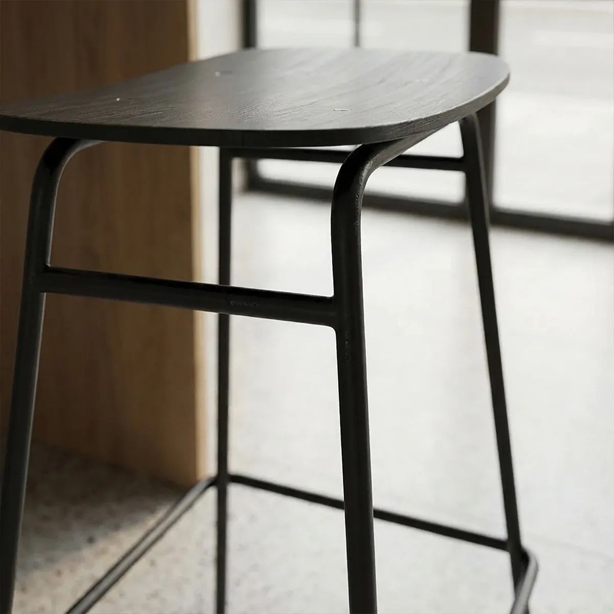 SACKit Barstole Frame Bar Stool Frame Barstol i Sort, 73 cm, 4