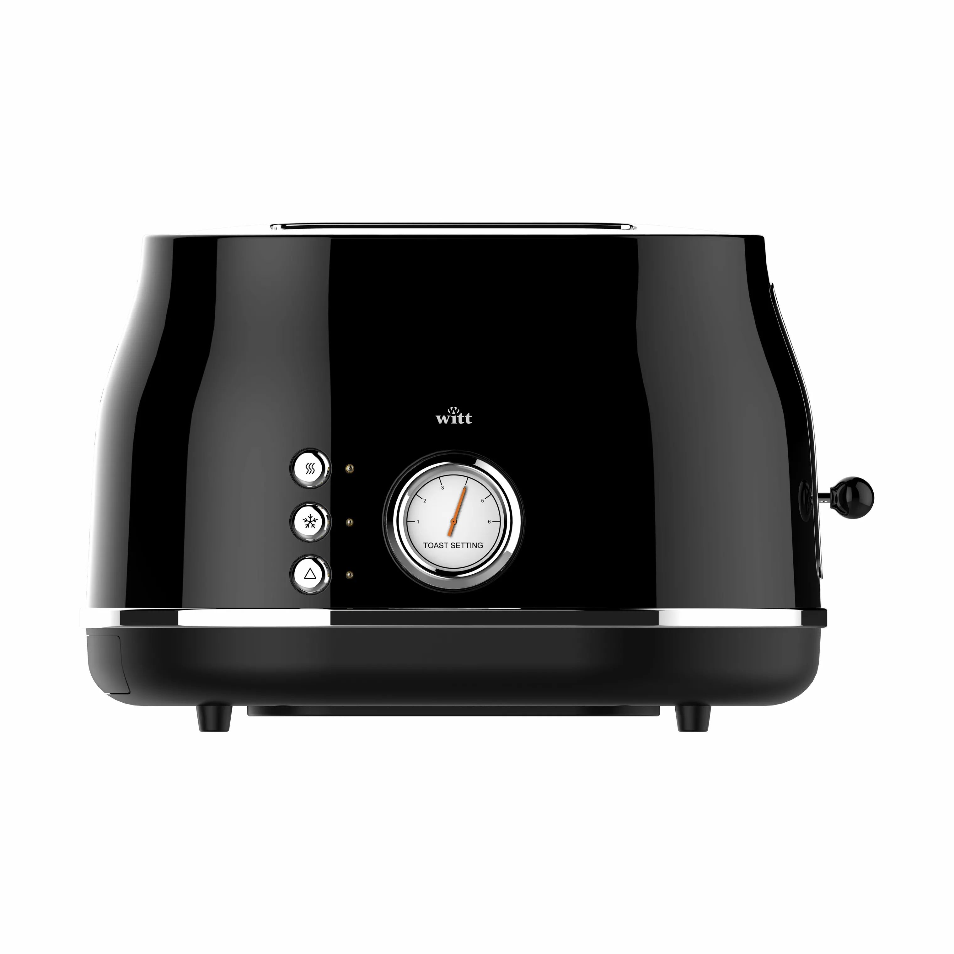 Witt Brødristere Premium Retro Brødrister i Sort, 3