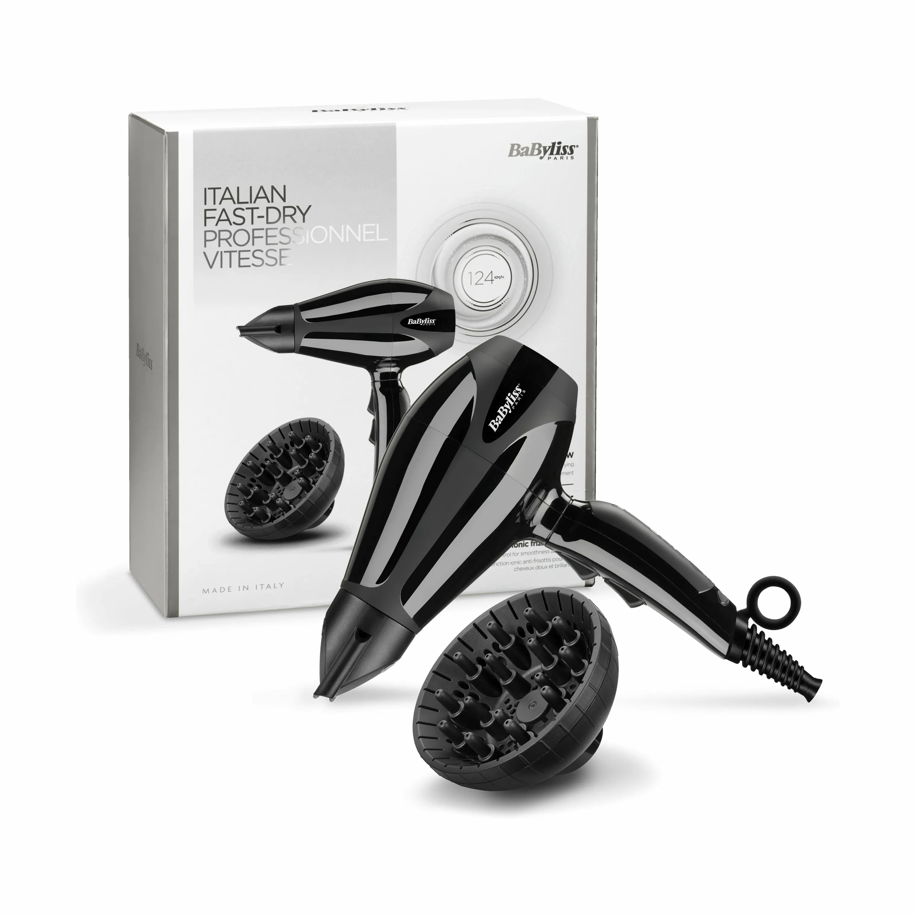 BaByliss Hårtørrere Compact Paris Hårtørrer 6715DE i Black, 4