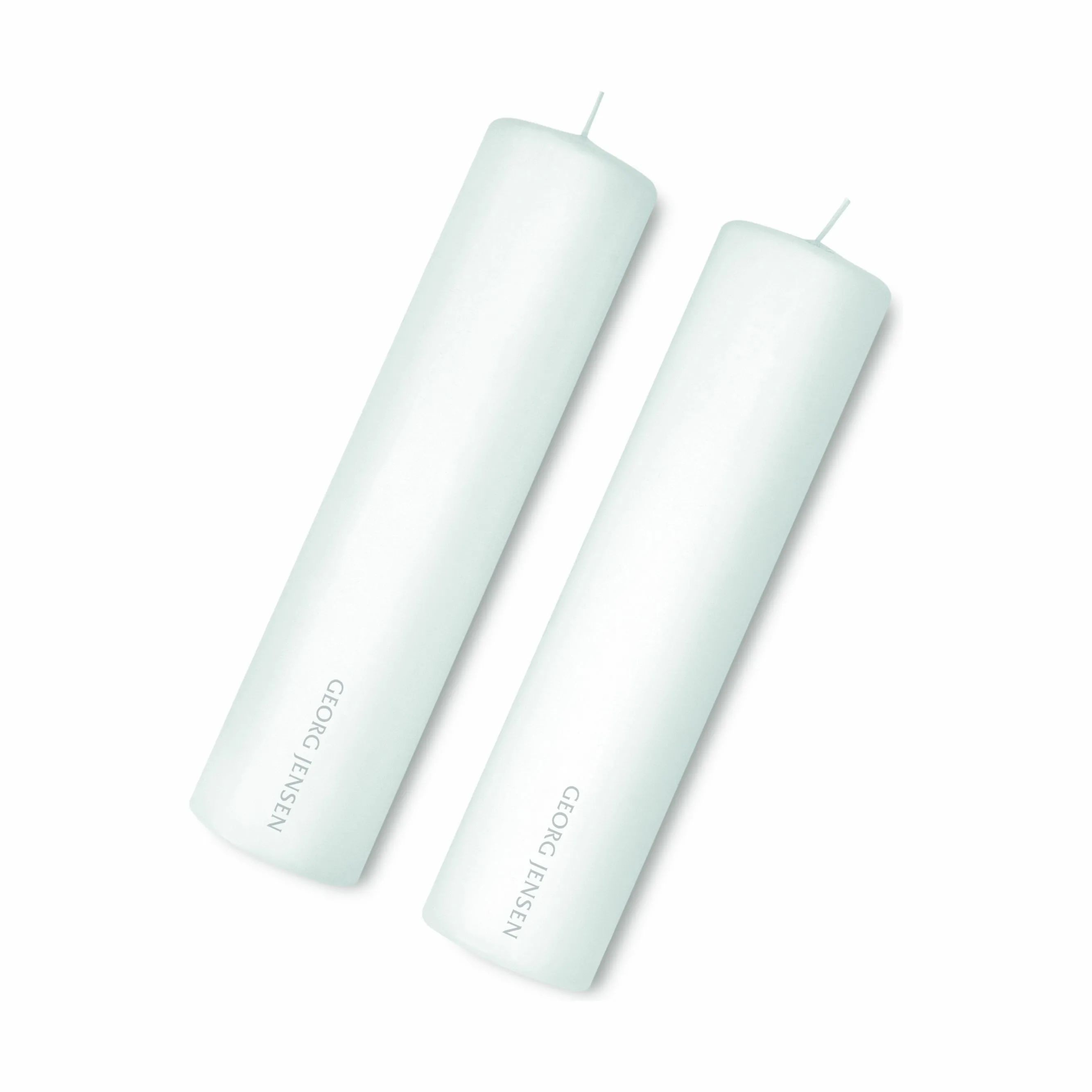 Georg Jensen Bloklys Bloklys - 2 stk. i Hvid, 25 cm, 1