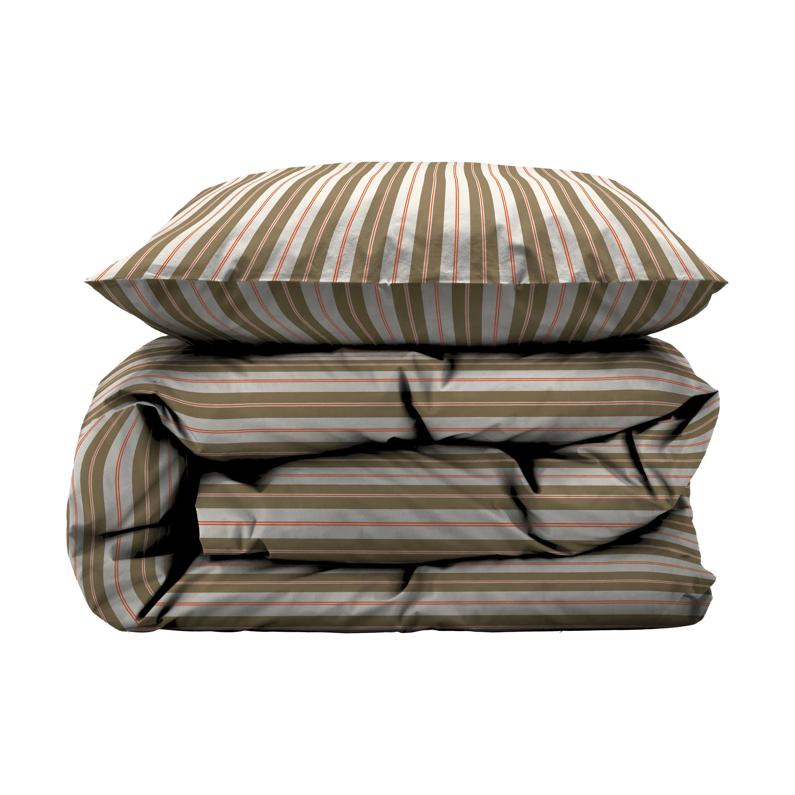 Södahl Sengetøj Flow Sengetøj i Olive, B140 x L220 cm, 3