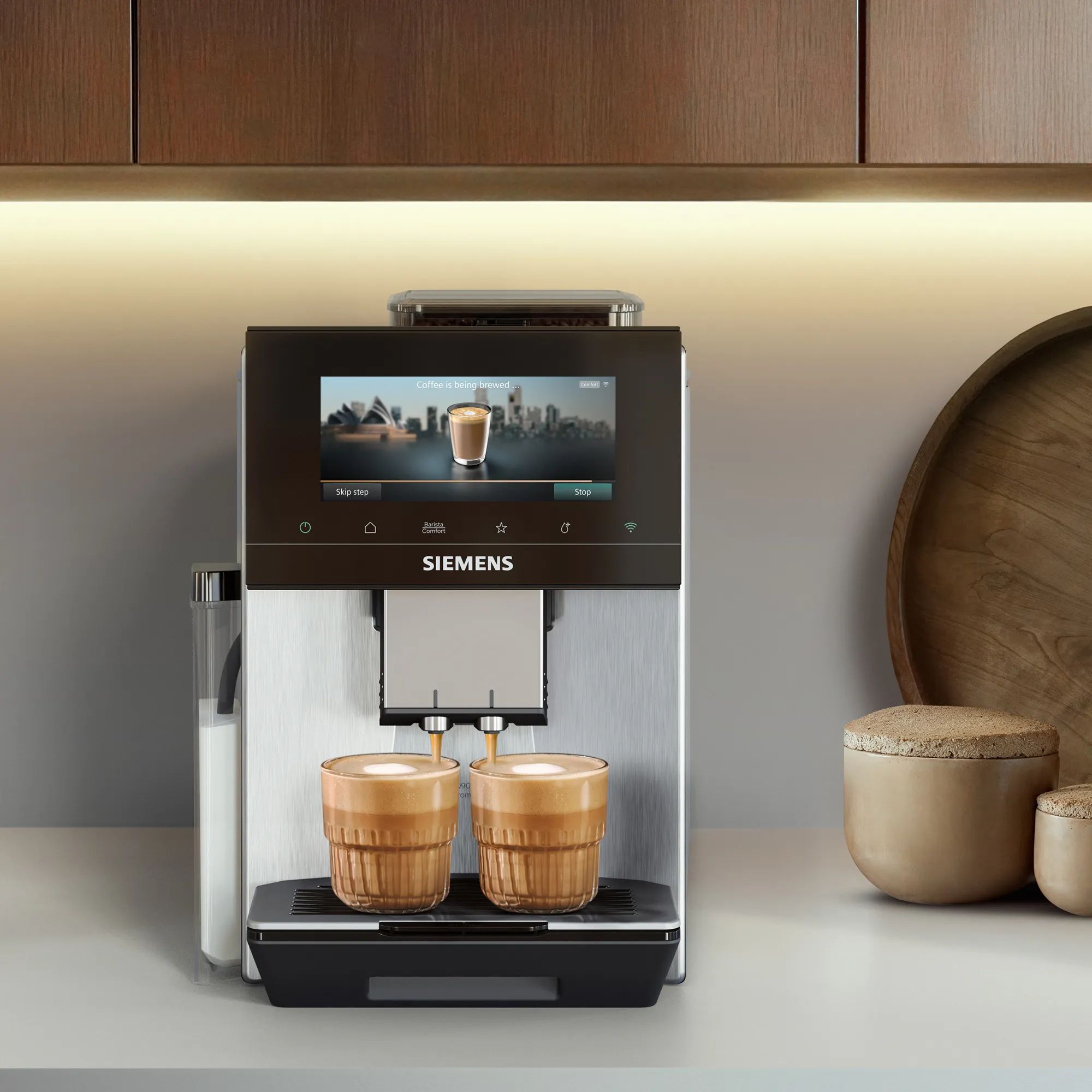 Siemens Espressomaskiner EQ900 iAroma Espressomaskine TQ925E03 i Grå, 5