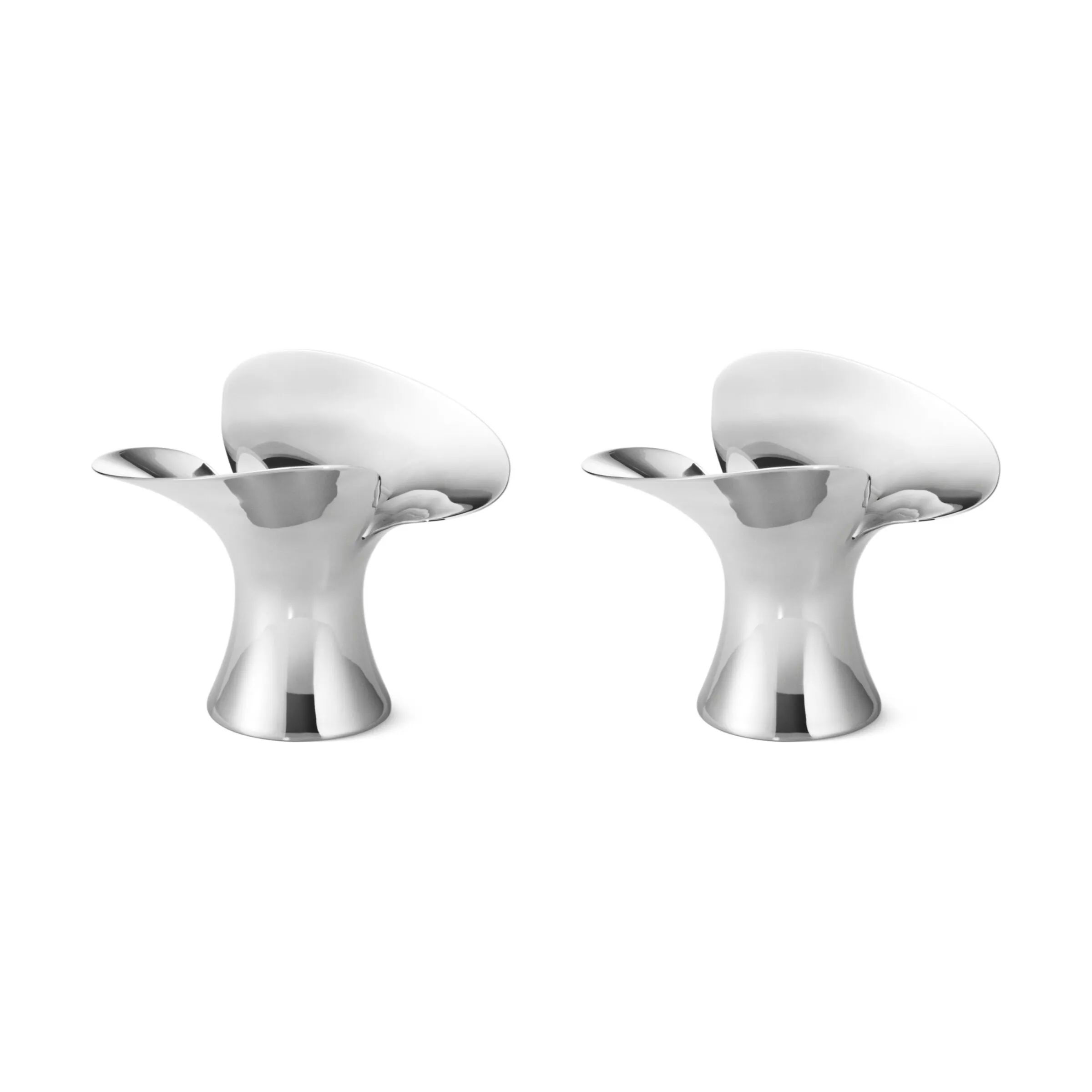 Georg Jensen Kronelysestage Bloom Lysestage - 2 stk. i Sølv, 1