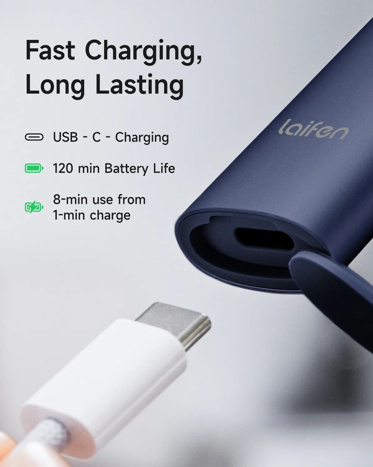 Laifen Barbermaskiner T1 PRO Barbermaskine i Blå, 5