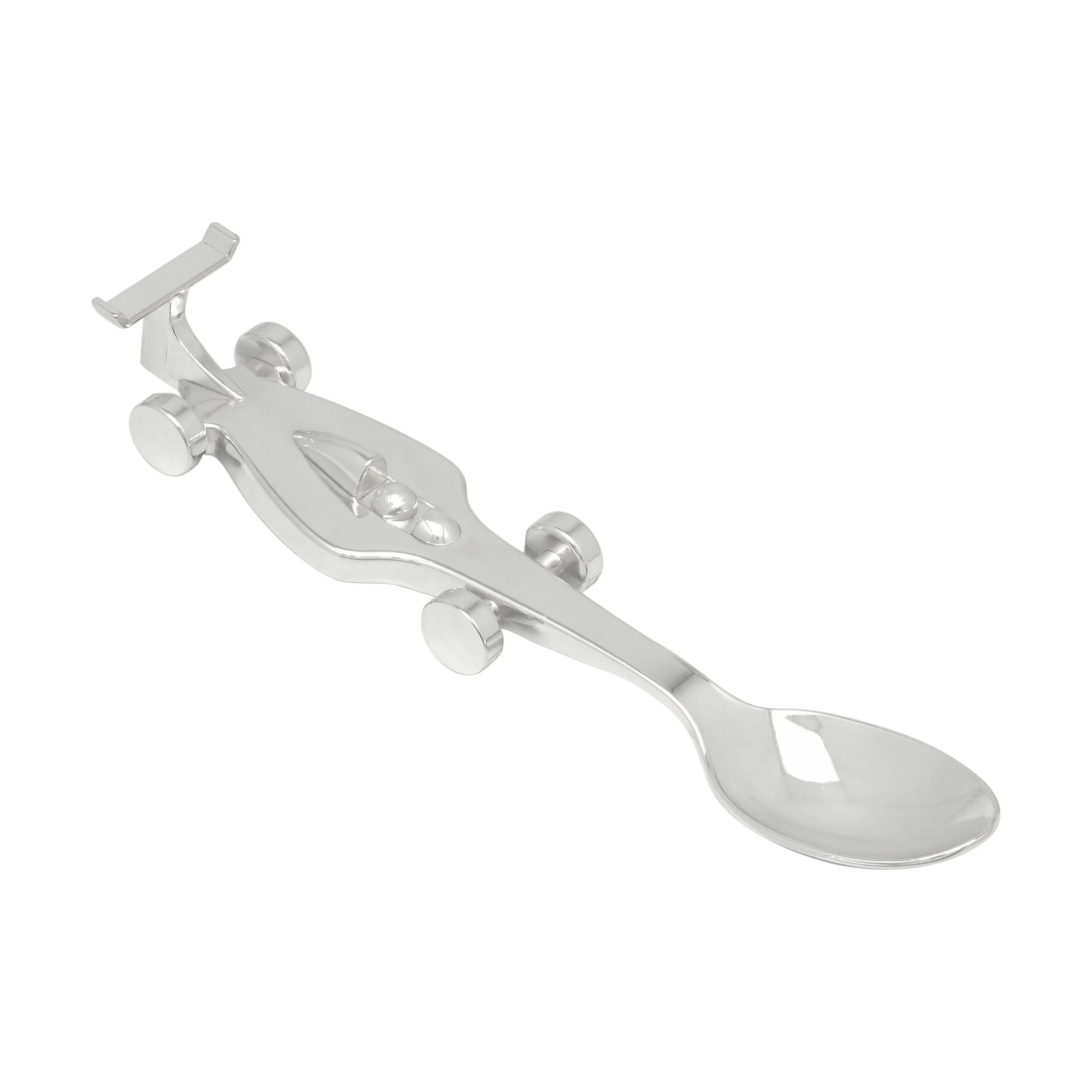 Zilverstad Børnebestik Børneske Racerbil i Sølv, 15,2 cm, 1
