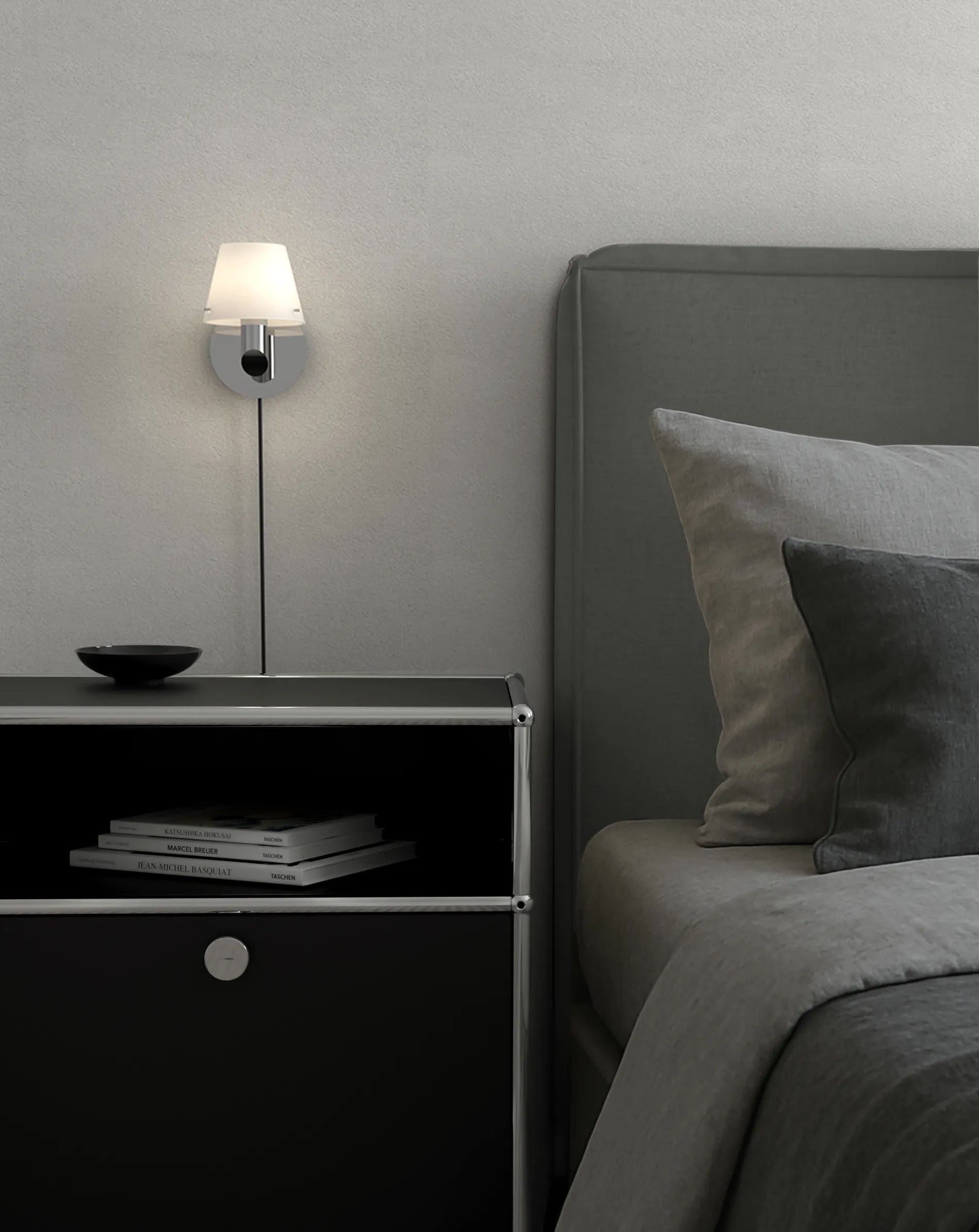 Herstal Væglamper Gil Væglampe i Krom/Opal glas, 2