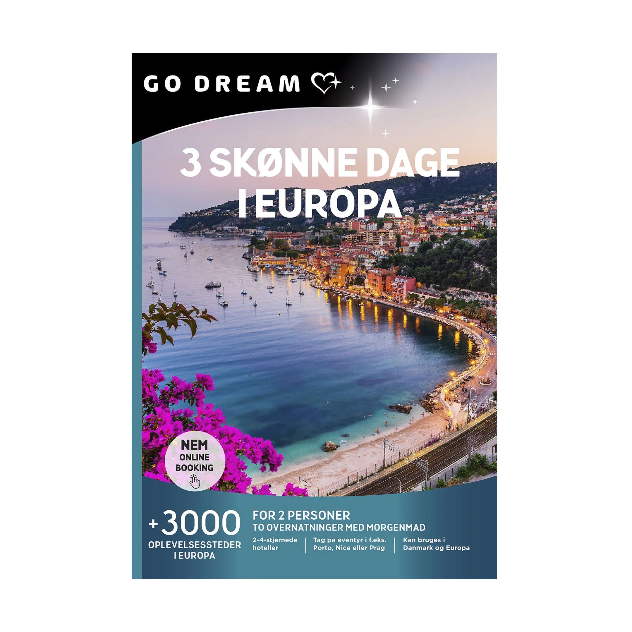 GO DREAM Oplevelsesgavekort Gavekort - 3 skønne dage i Europa i 3 skønne dage i Europa, 1