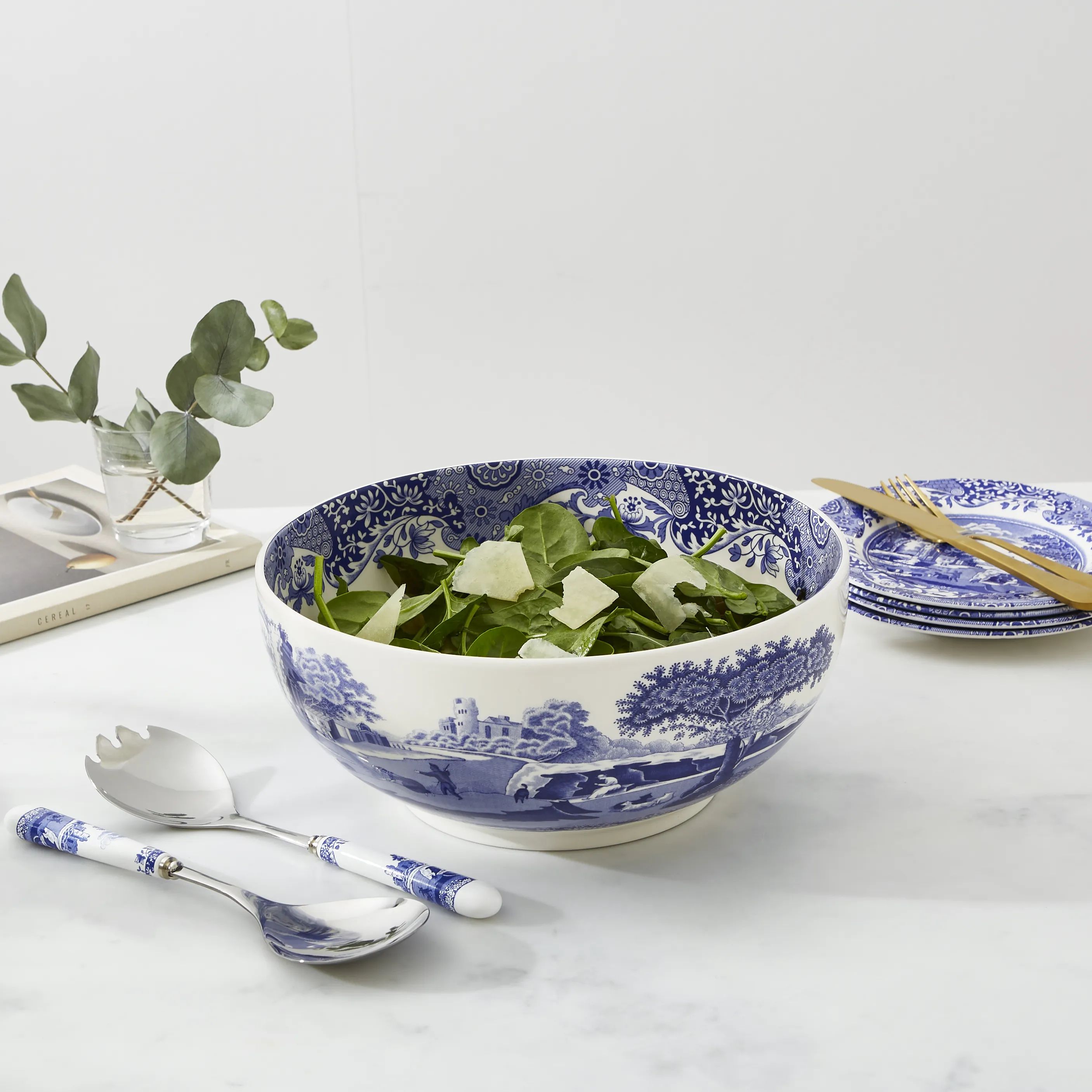 Spode Serveringsskåle Blue Italian Blue Italien Skål i Blå/hvid, 2