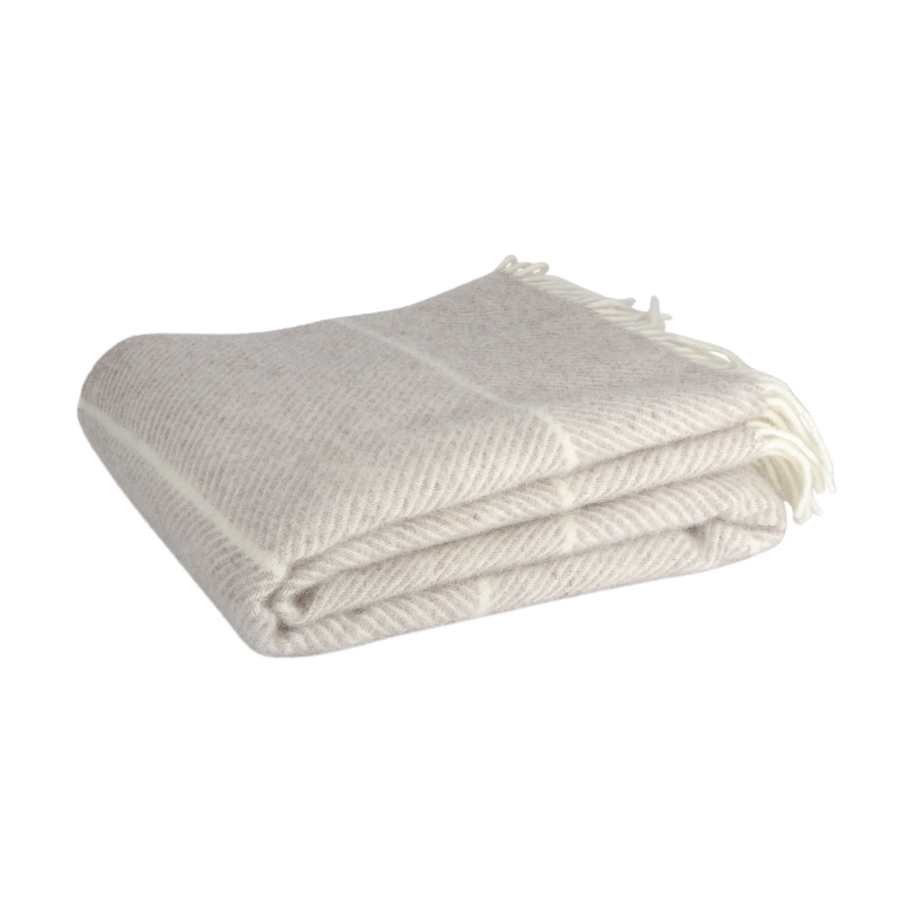 Rosenhills Væveri Plaider Aya Plaid i Beige, 1