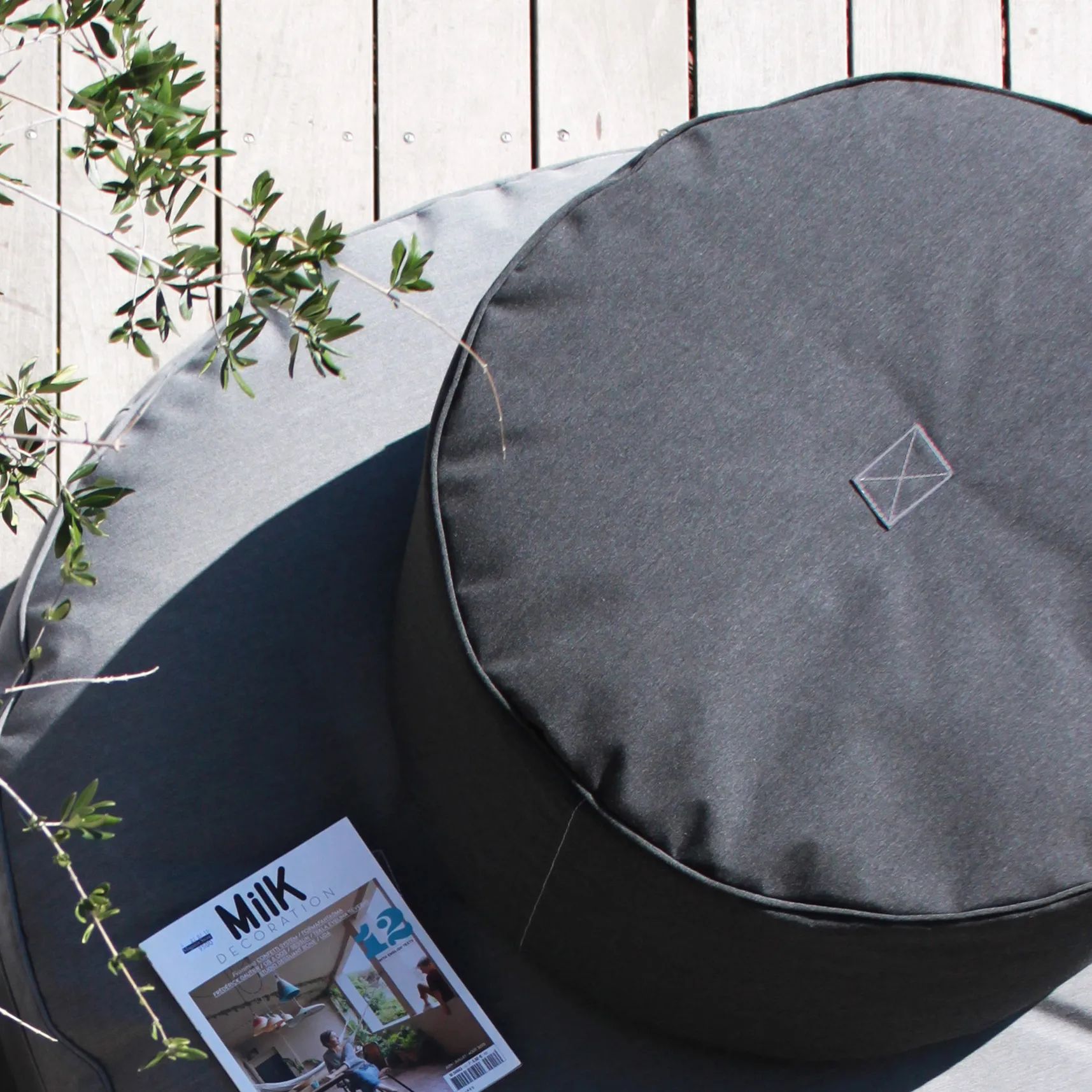 TRIMM Copenhagen Loungestole Tiny Moon Puf i Graphite, 2