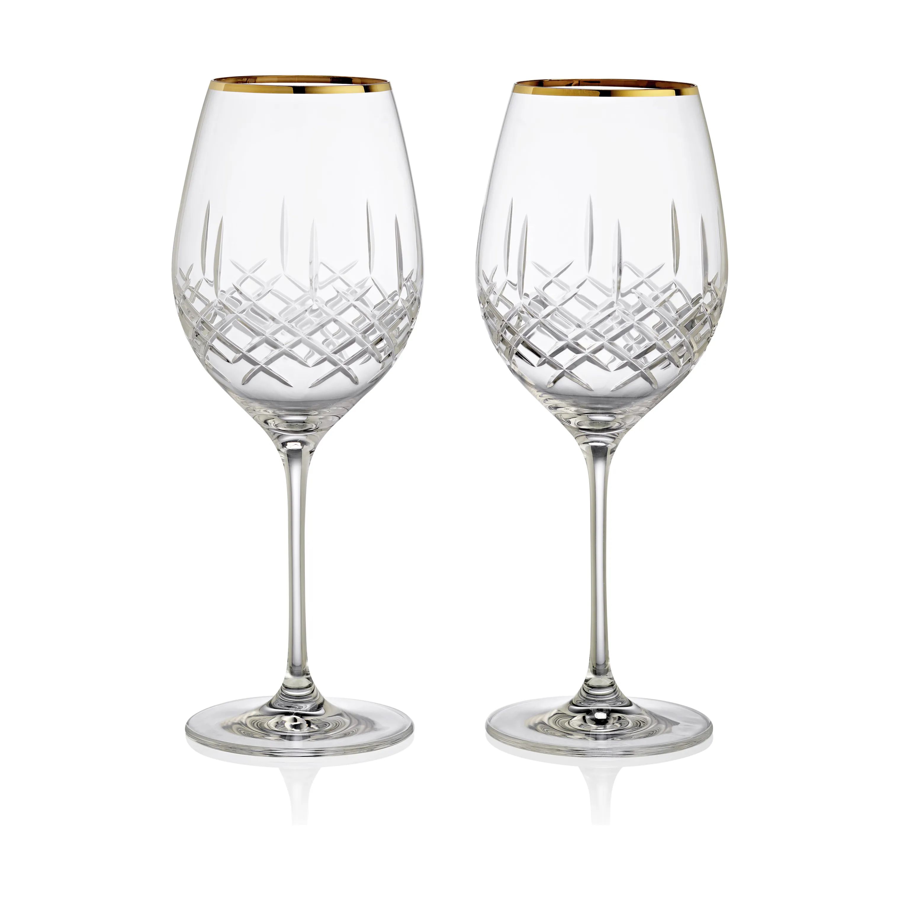 erik bagger a/s Rødvinsglas XO Rødvinsglas - 2 stk. i Klar/guldfarvet, 47 cl, 1