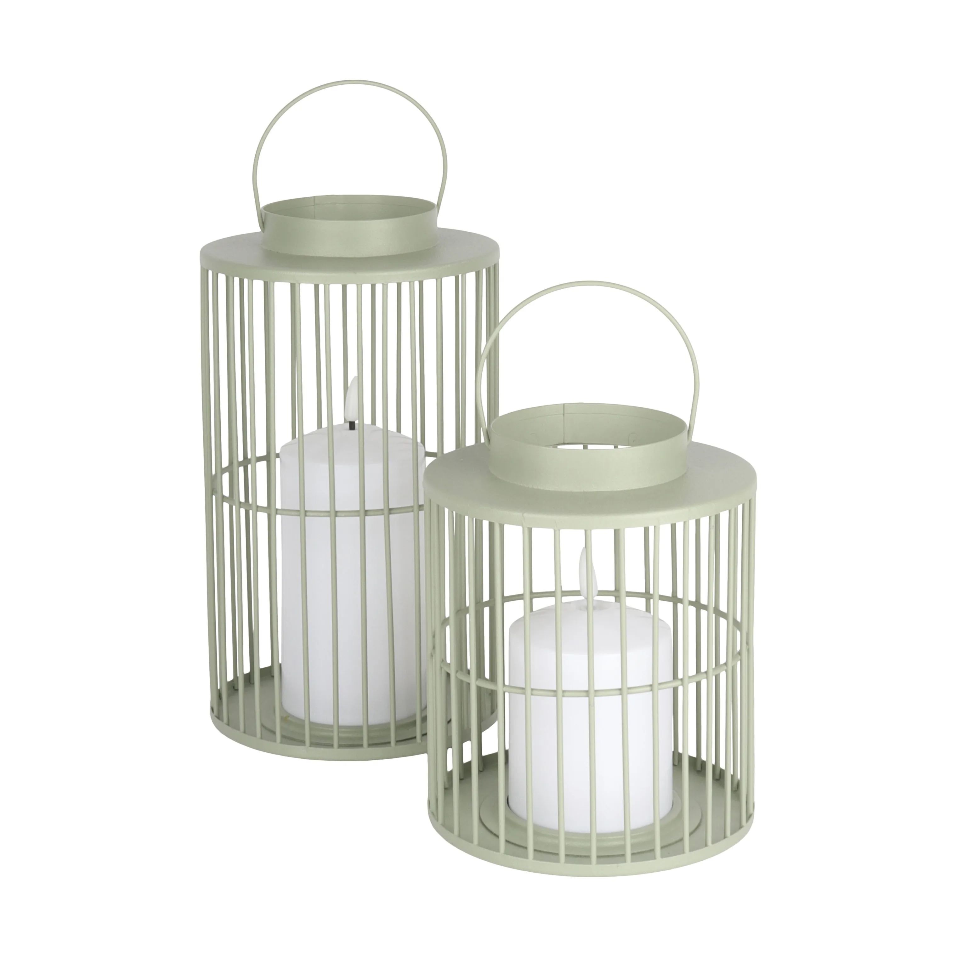 CASA Living Lanterner LED Lanterne i Grøn, 18 cm, 3