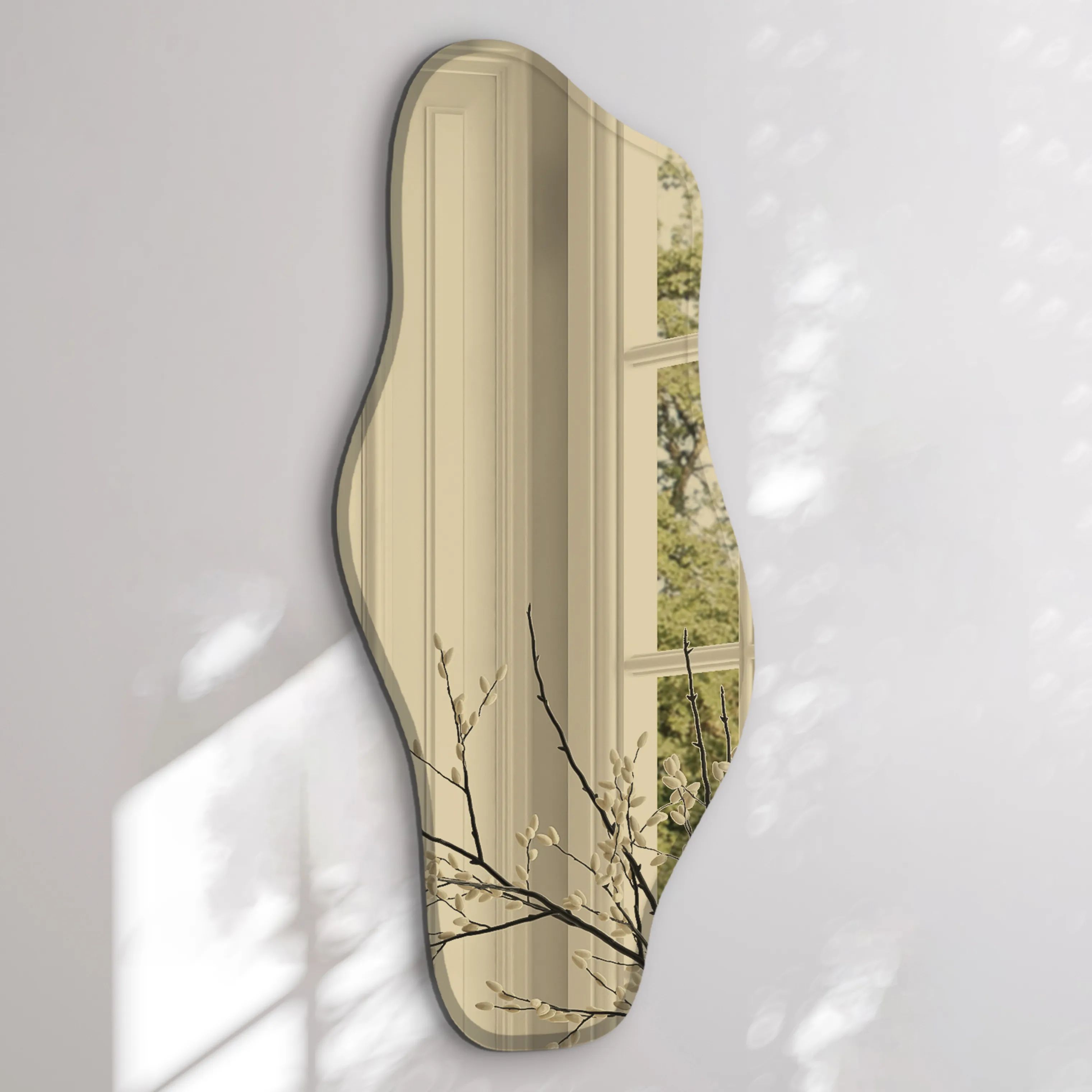 Incado Spejle Wave Spejl i Guld, 2