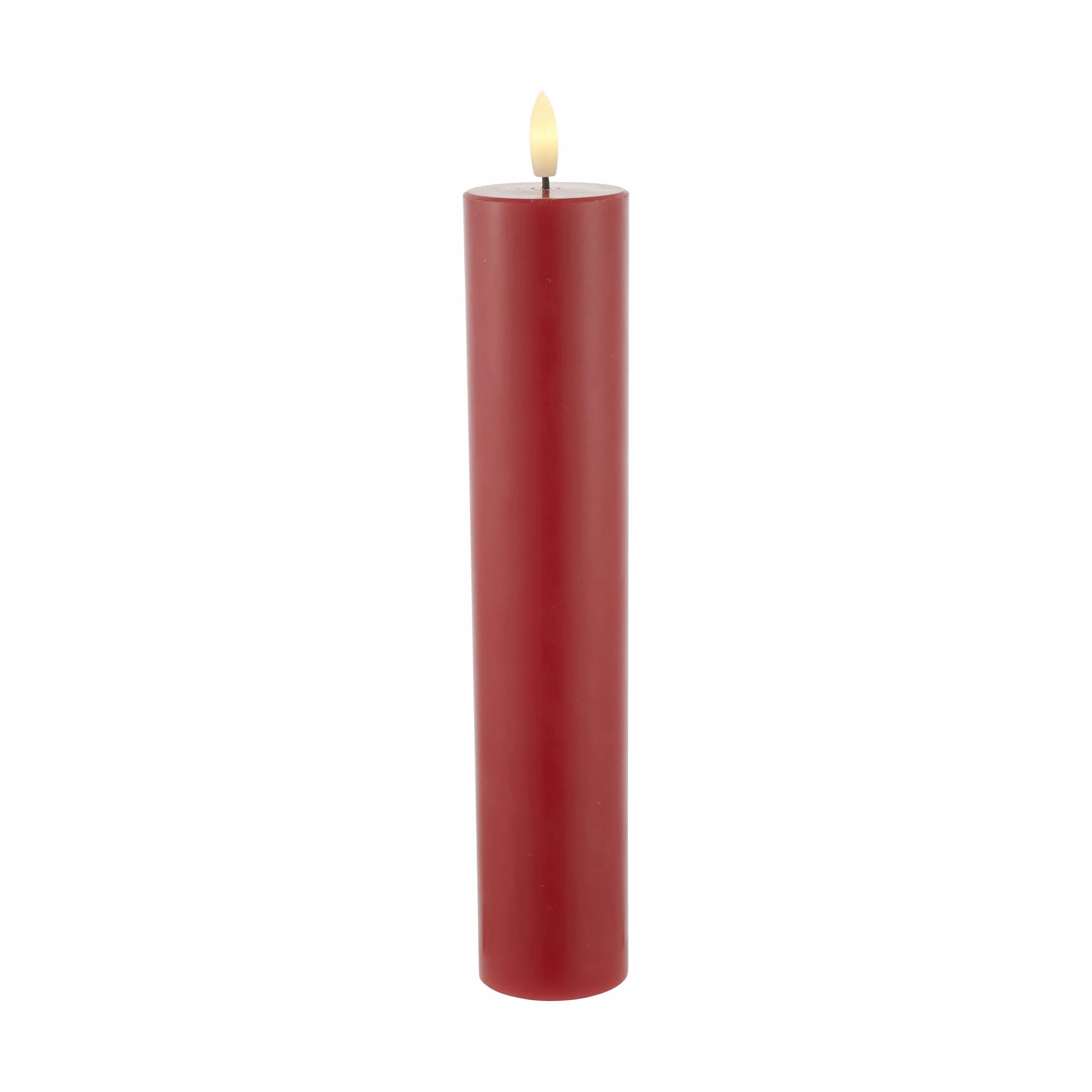 Sirius LED-lys Sille Genopladelig Sille Exclusive Bloklys i Rød, 25 cm, 1