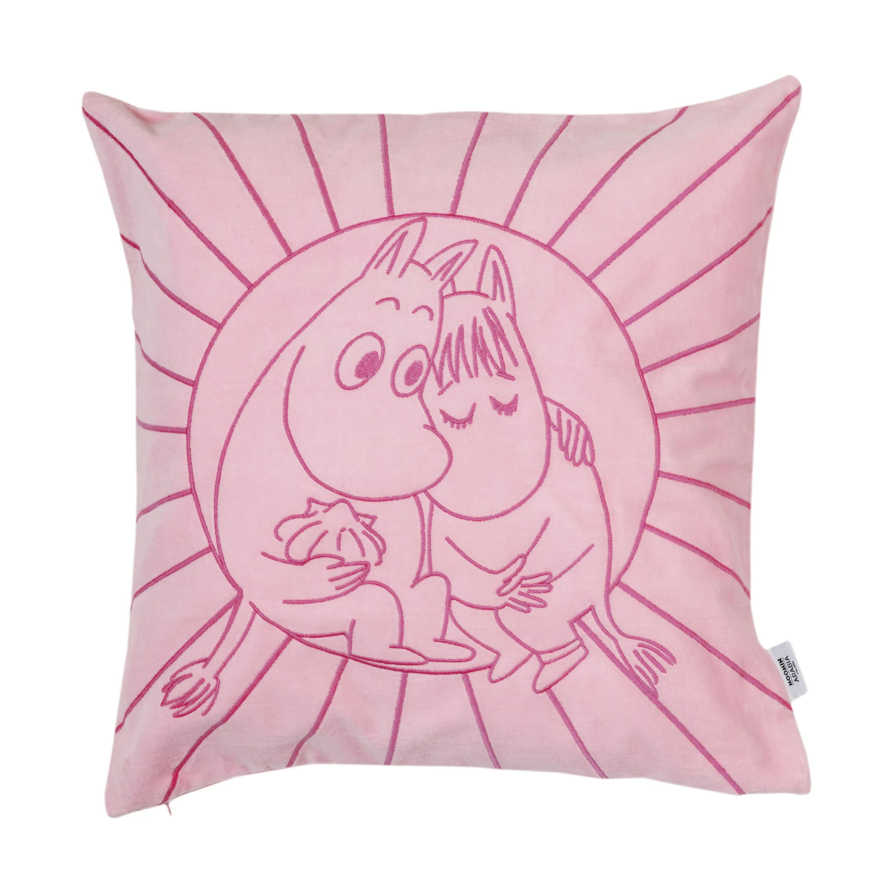 Moomin Arabia Hovedpudebetræk Love Kærlighed Pudebetræk i Lyserød, 1