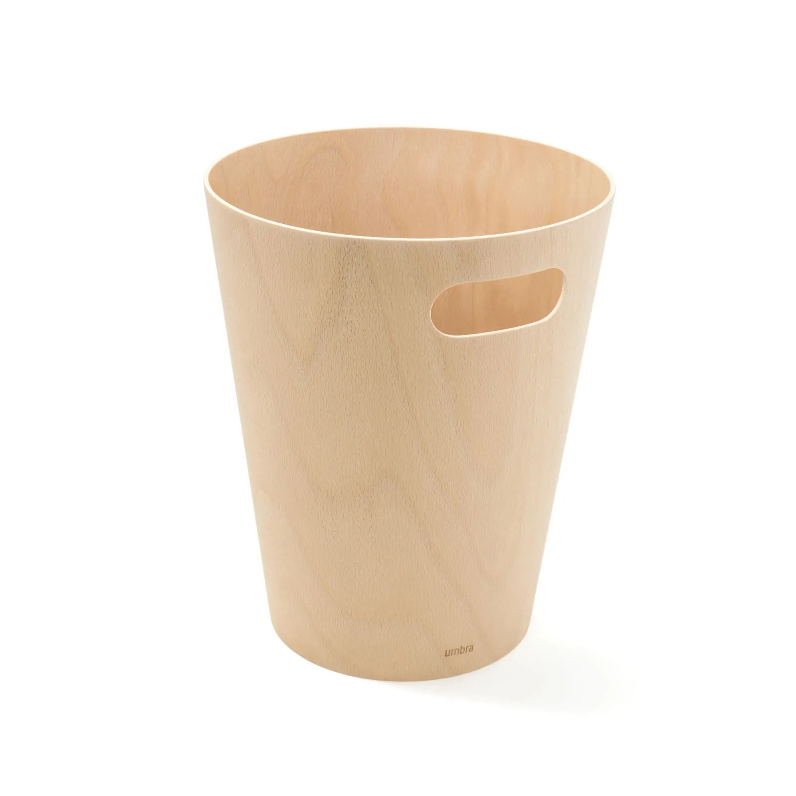 Umbra Spande uden pedal Woodrow Papirkurv i naturel, 1