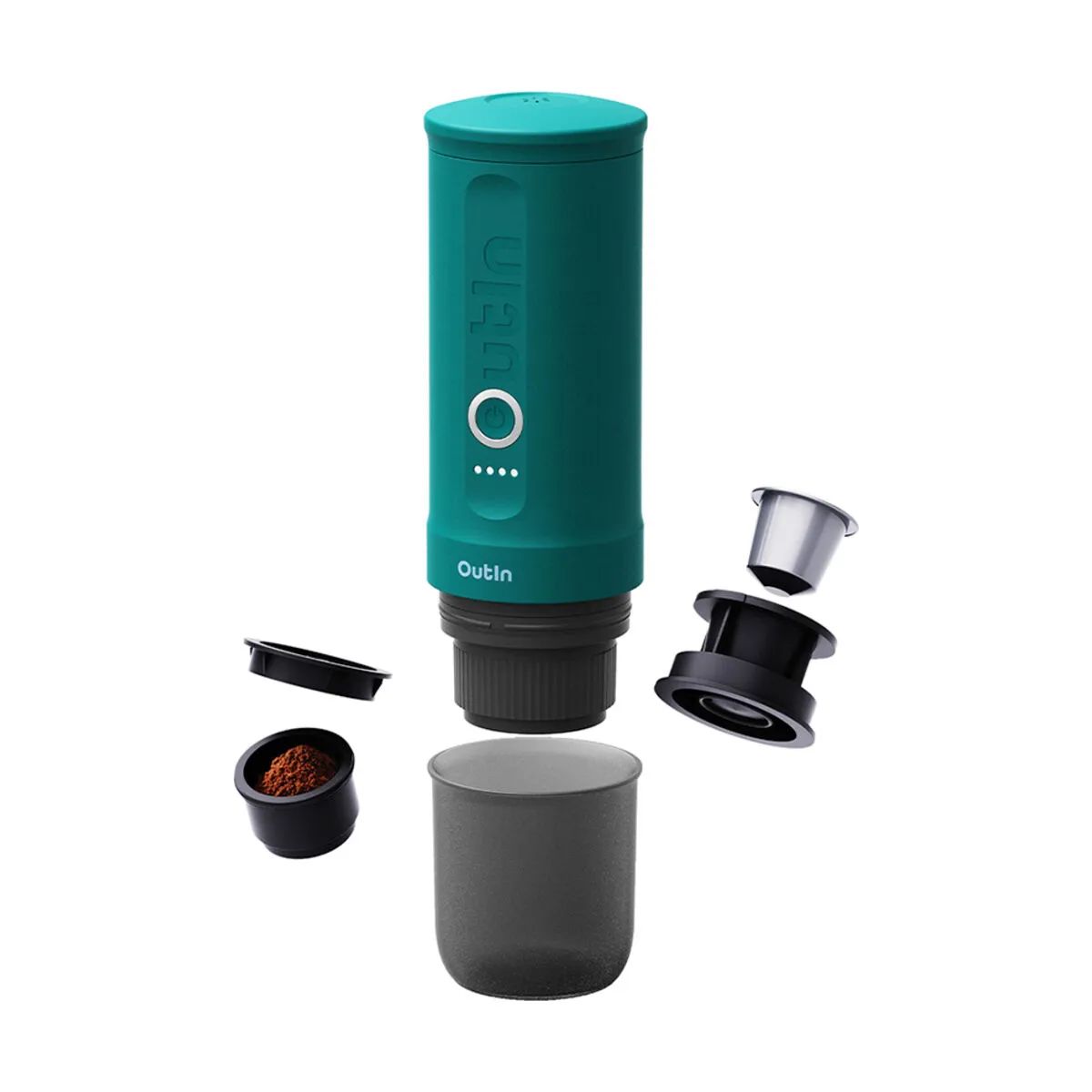 Outin Espressomaskiner Nano Espressomaskine i Teal, 7