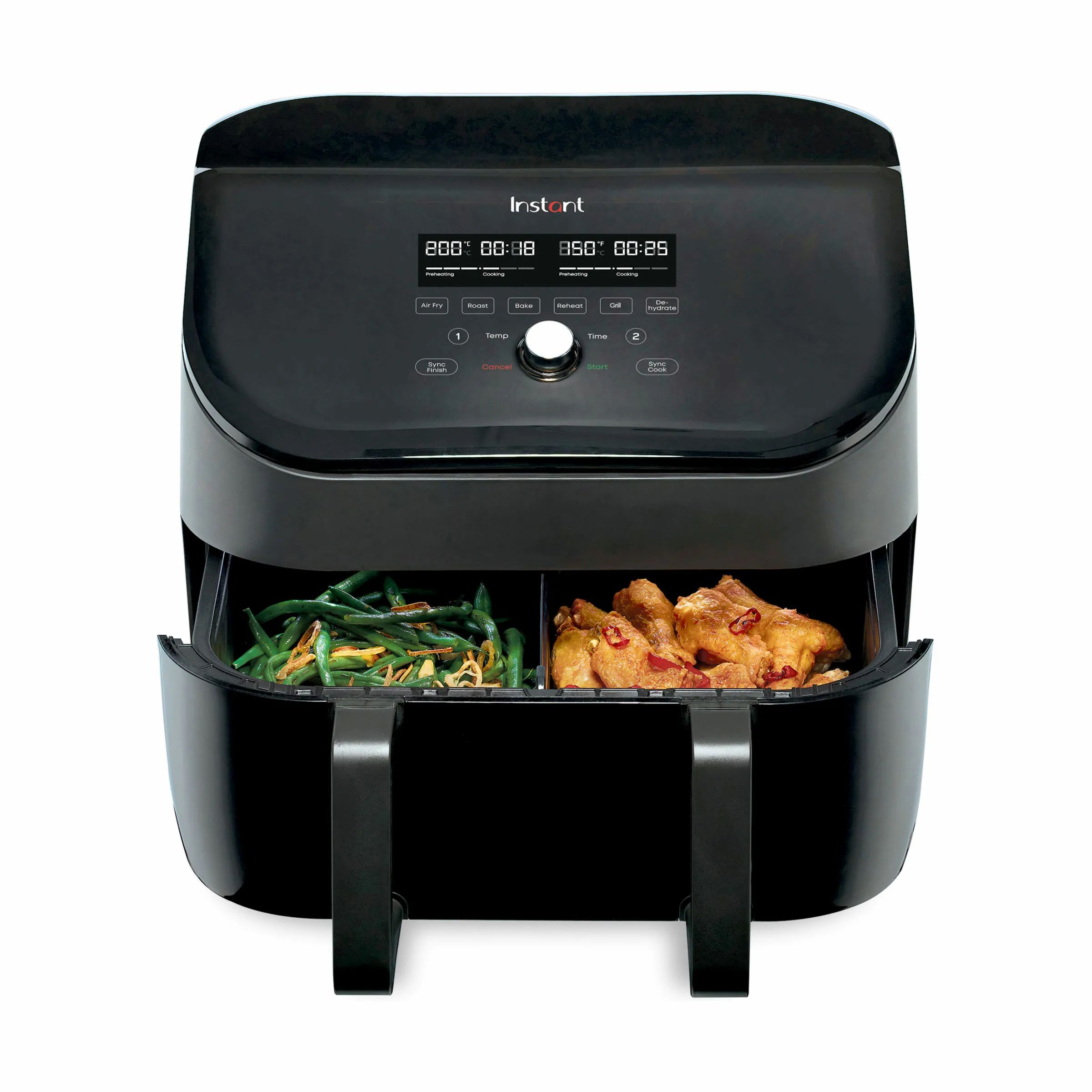 Instant Airfryers Vortex Plus VersaZone Airfryer i Black, 1