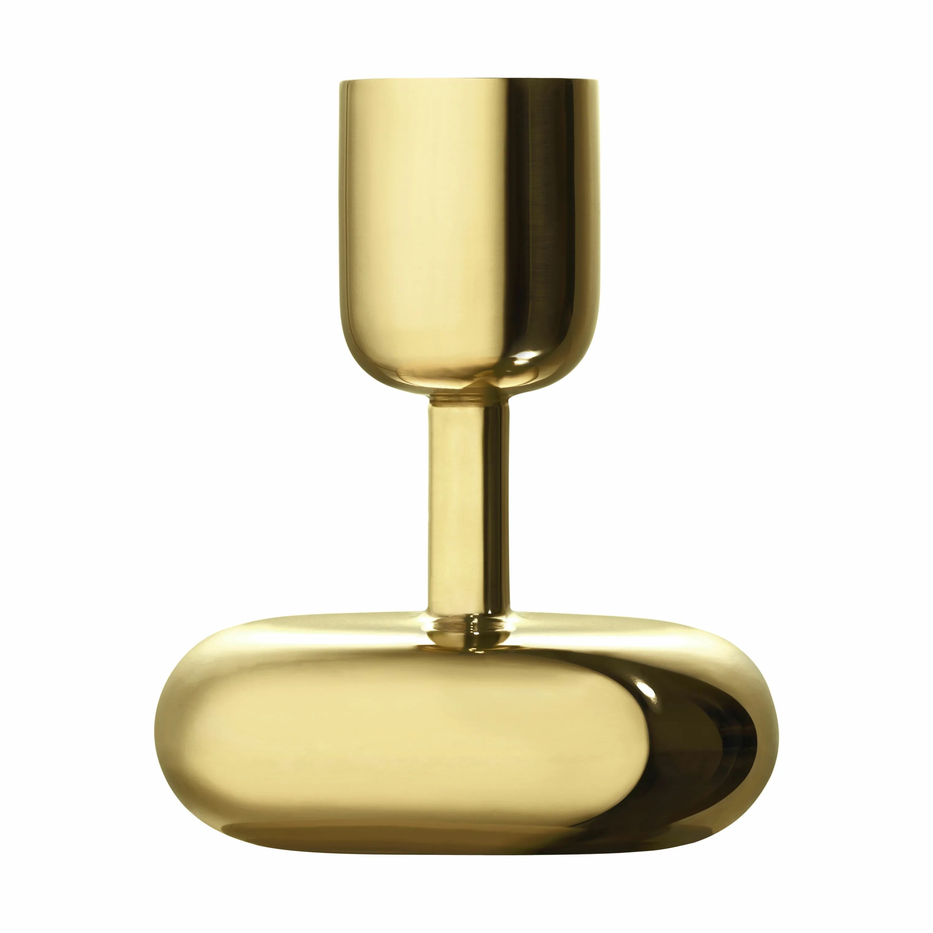 Iittala Kronelysestage Nappula Lysestage i Messing, H10,7 cm x 1 stk., 1