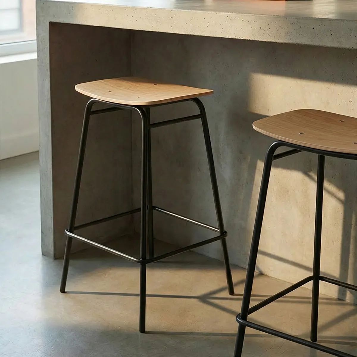 SACKit Barstole Frame Bar Stool Frame Barstol i Natur, 68 cm, 2