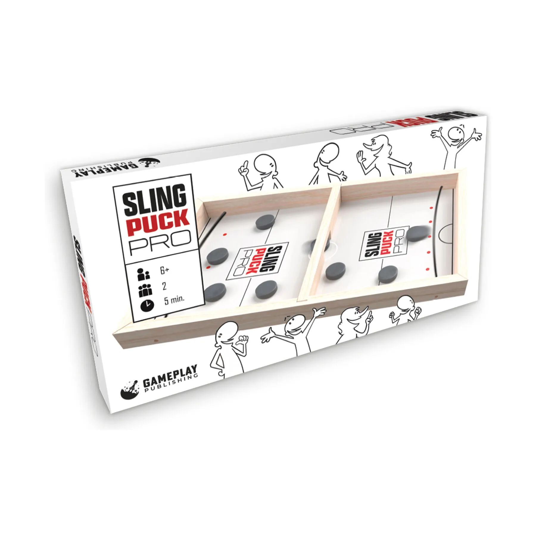 Spilbræt Spil Brætspil - Sling Puck Pro i Natur, 1