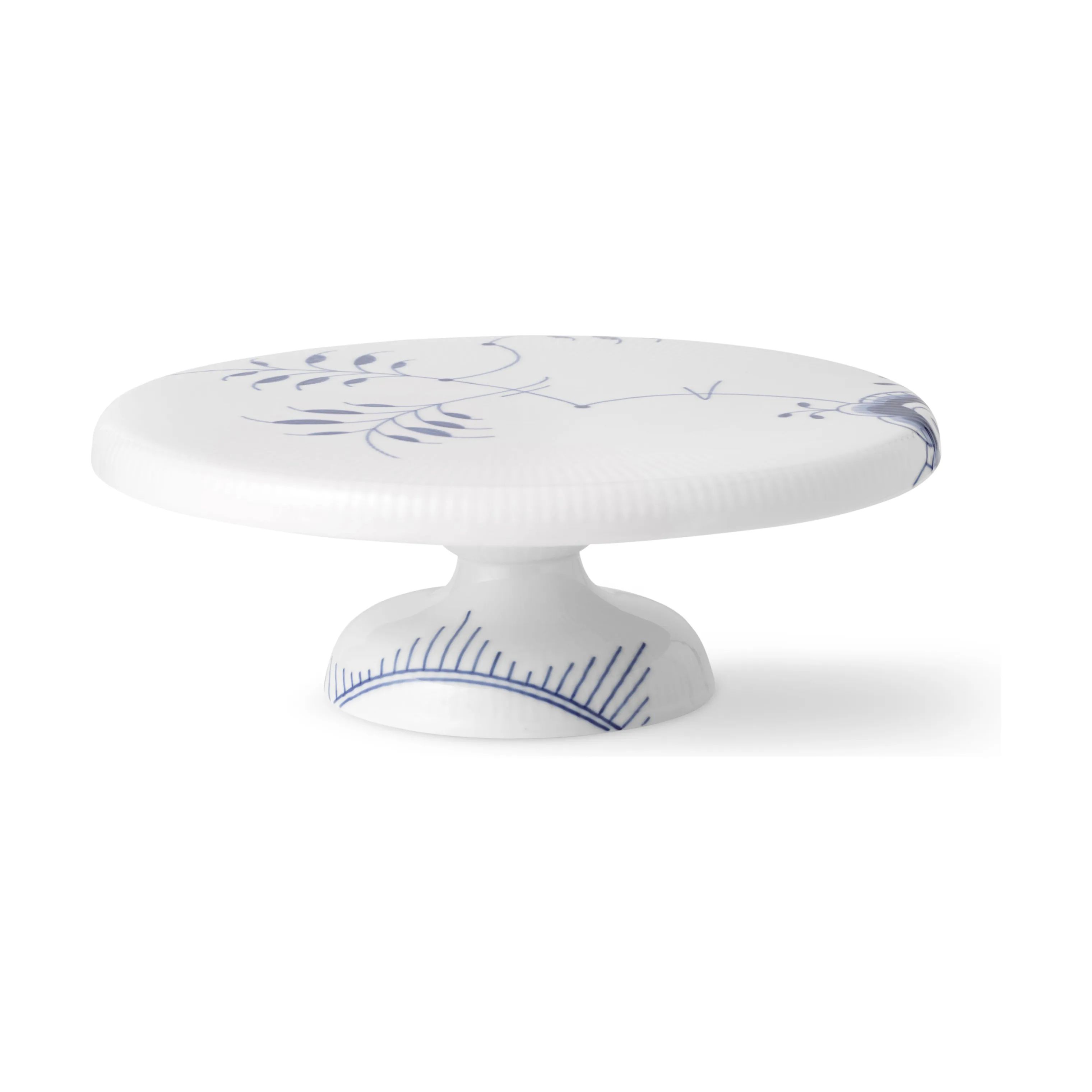 Royal Copenhagen Lagkagefade Blå Mega Riflet Kageopsats i 29,5 cm, 4