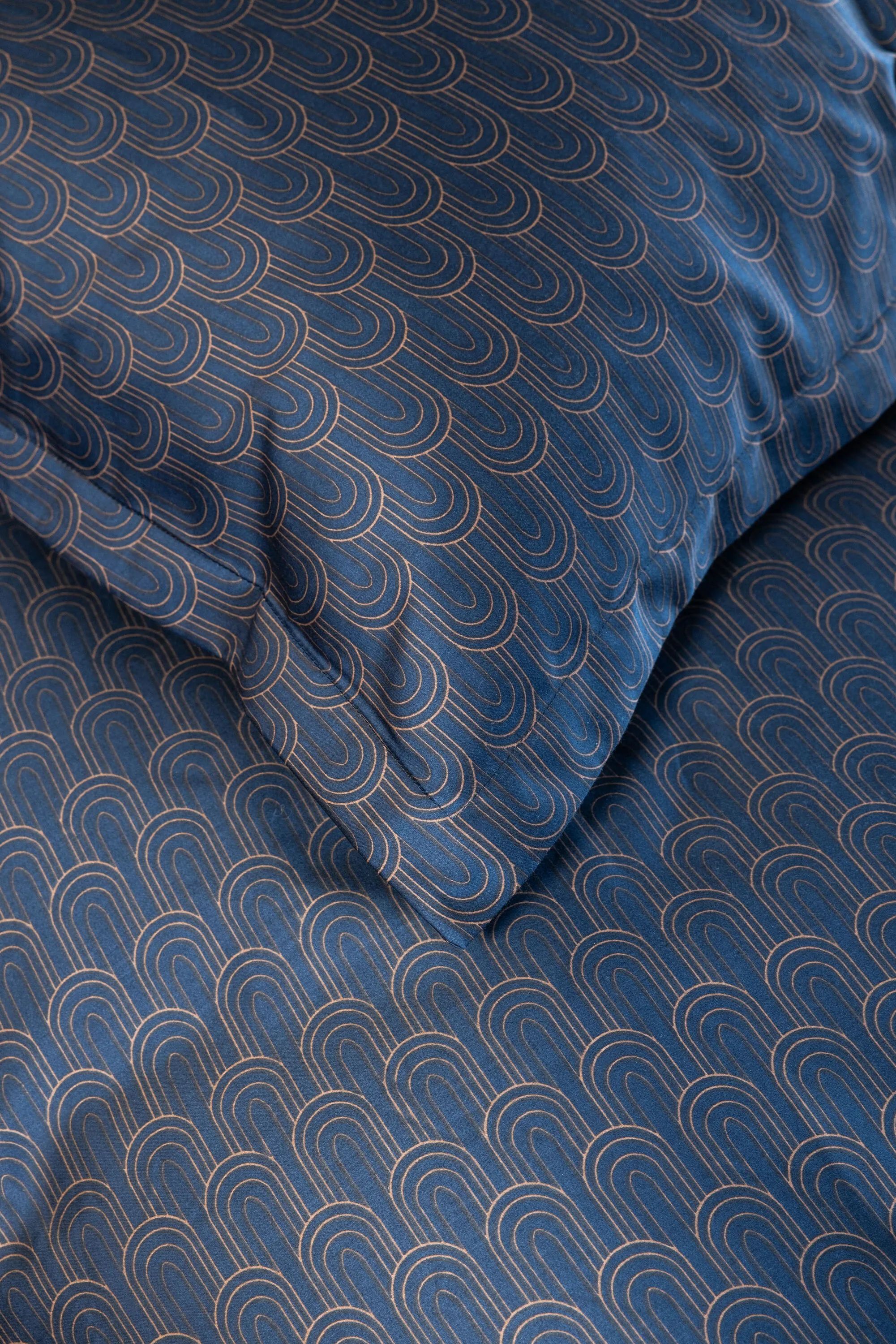 Borås Cotton Sengetøj Betty Sengetøj i Blue, B200 x L220 cm, 3