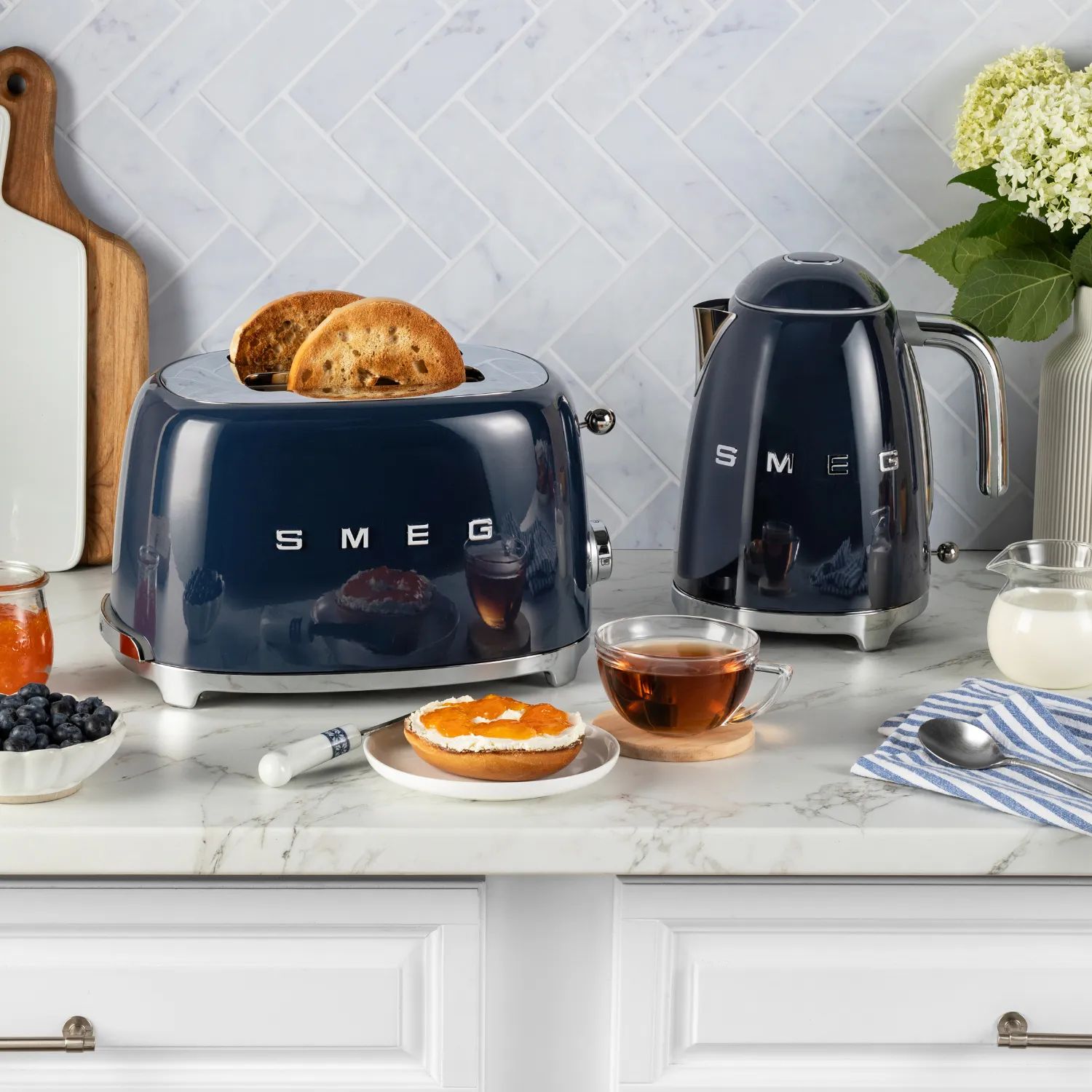Smeg Brødristere 50's Style Brødrister i Navy Blue, 2