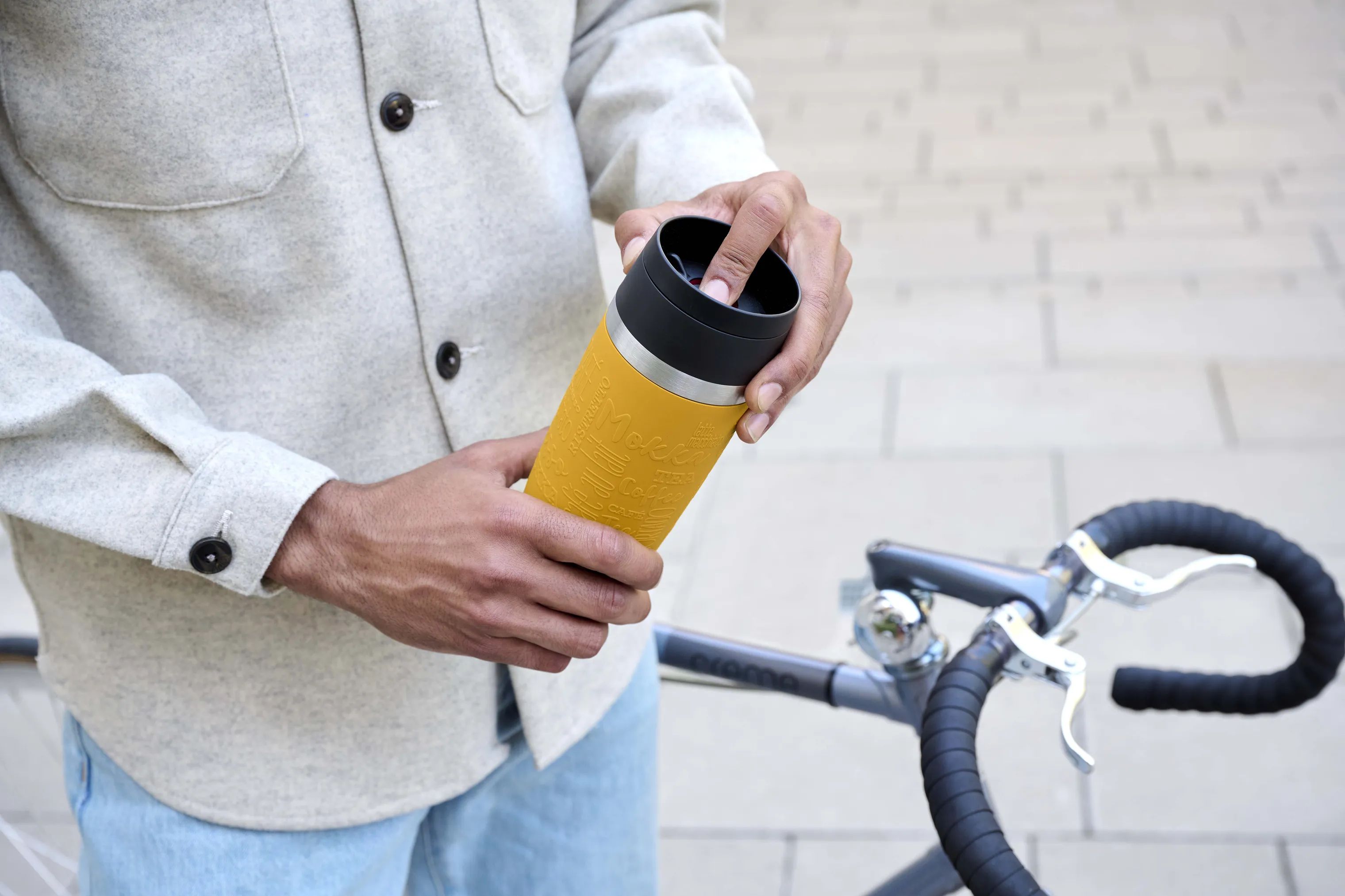 Emsa To go kopper To Go To-Go Classic Rejsekrus i Yellow, 0.36 L, 5