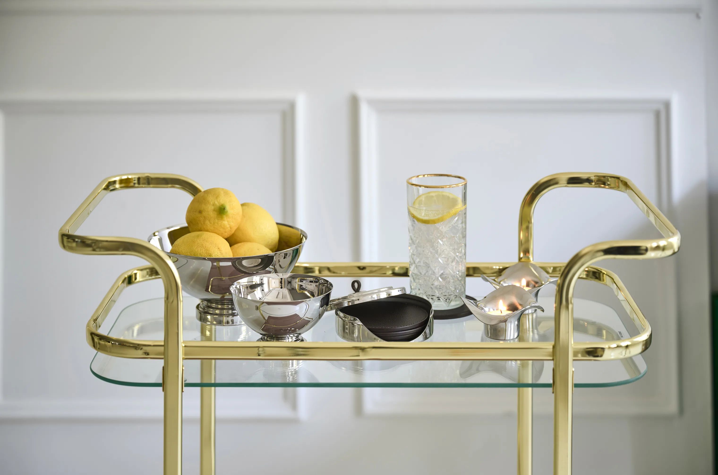 Georg Jensen Fyrfadsstage Cobra Fyrfadsstage - 2 stk. i Mat stål, 4,9 cm, 2