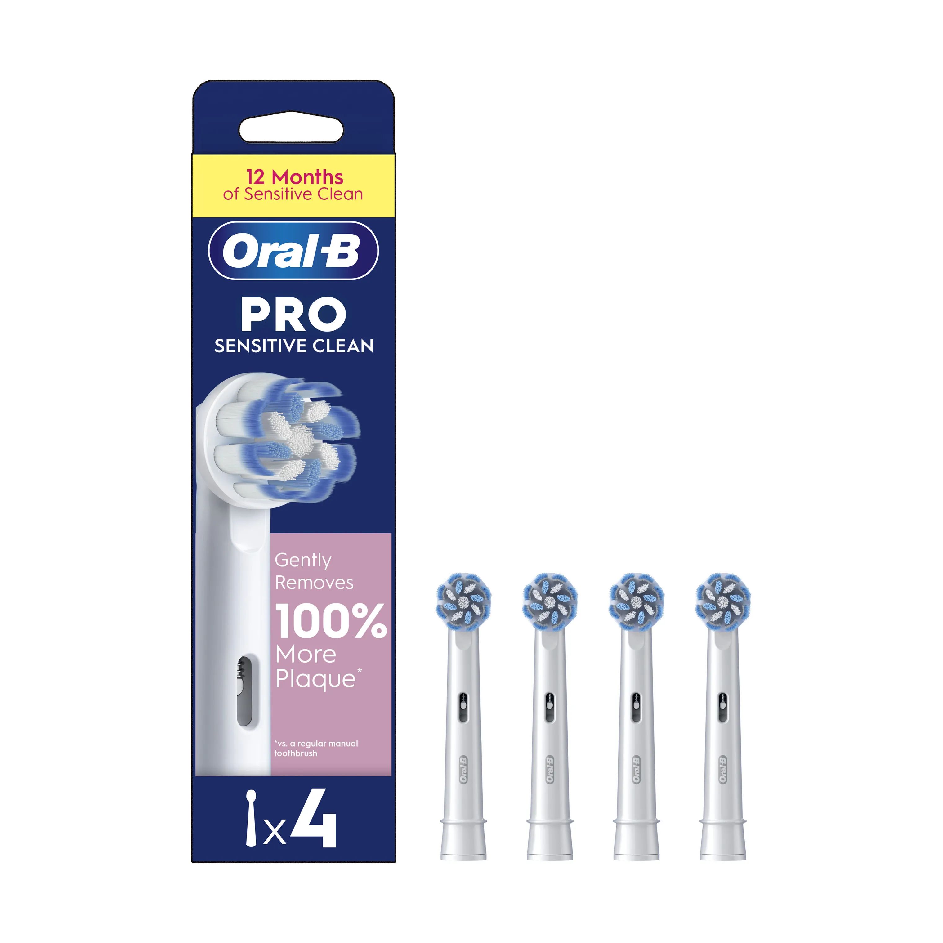 Oral-B Tandbørstehoveder Pro Sensitive Clean Børstehoveder - 4 stk. i Hvid, 2