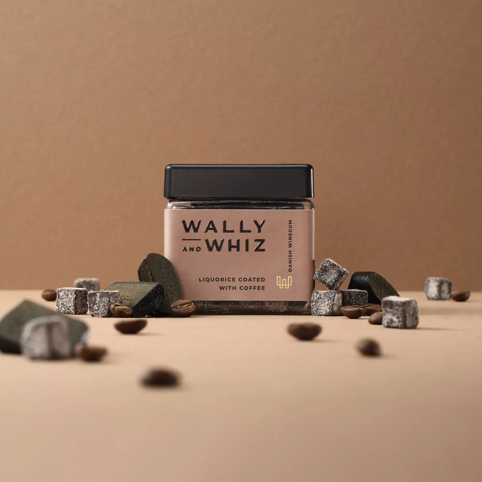 Wally and Whiz Søde sager Vingummi - Lakrids med kaffe i Brun, 2