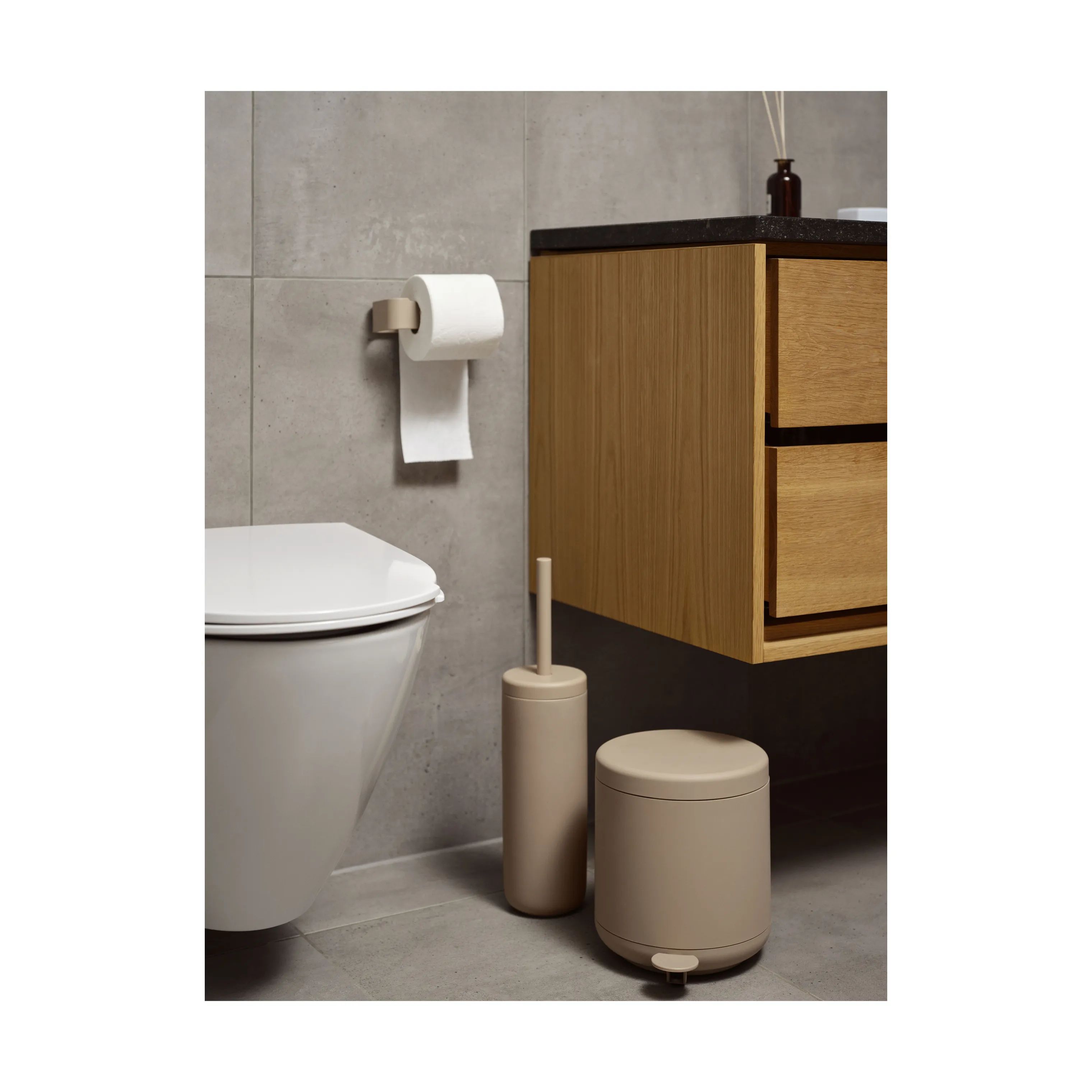 Zone Toiletspande Ume Pedalspand i Brun, 3