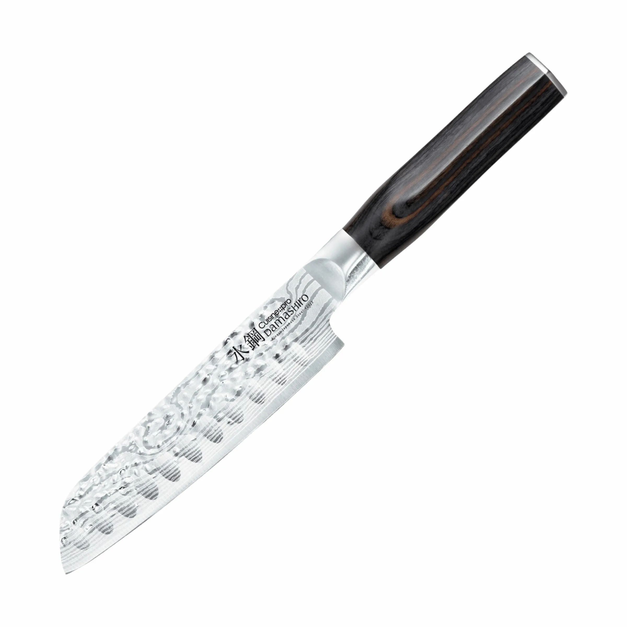THE CUSTOM CHEF™ Santokuknive Cuisine::pro® Damashiro® EMPEROR Cuisine::pro Damashiro Try Me EMPEROR Santokukniv i Sølvfarvet/brun, 1