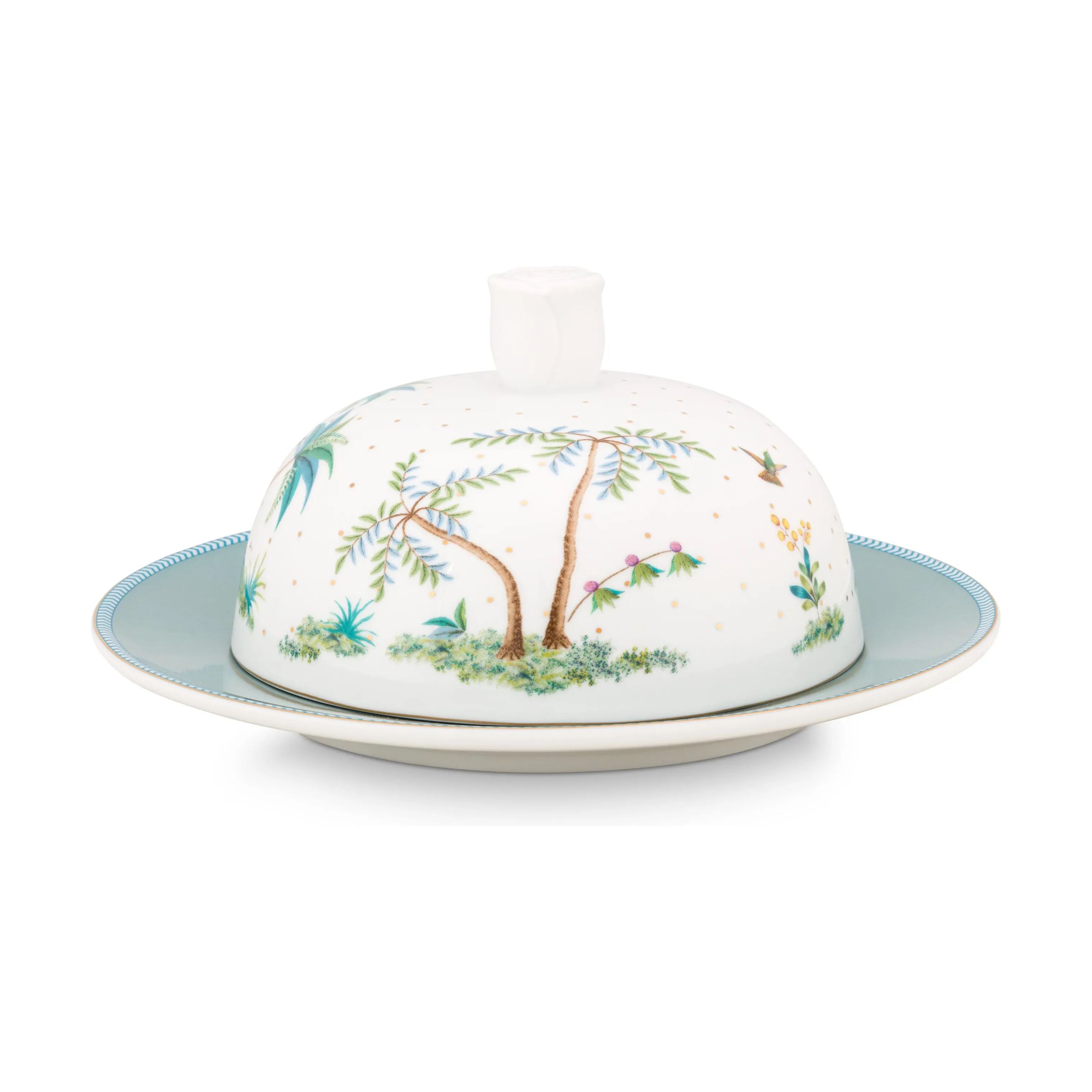 PIP Studio Serveringsfade Jolie Smørboks i Dot white, 1