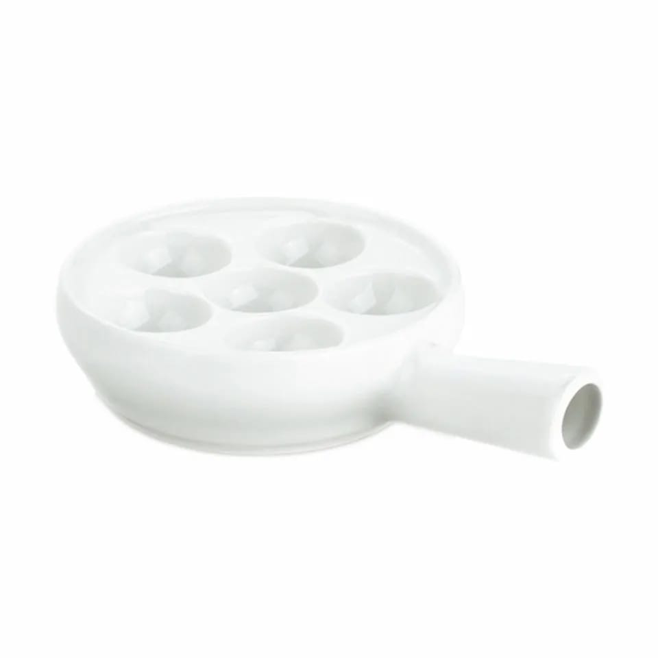 Pillivuyt Stegepander Sneglepande i Hvid, 11,5 cm, 1