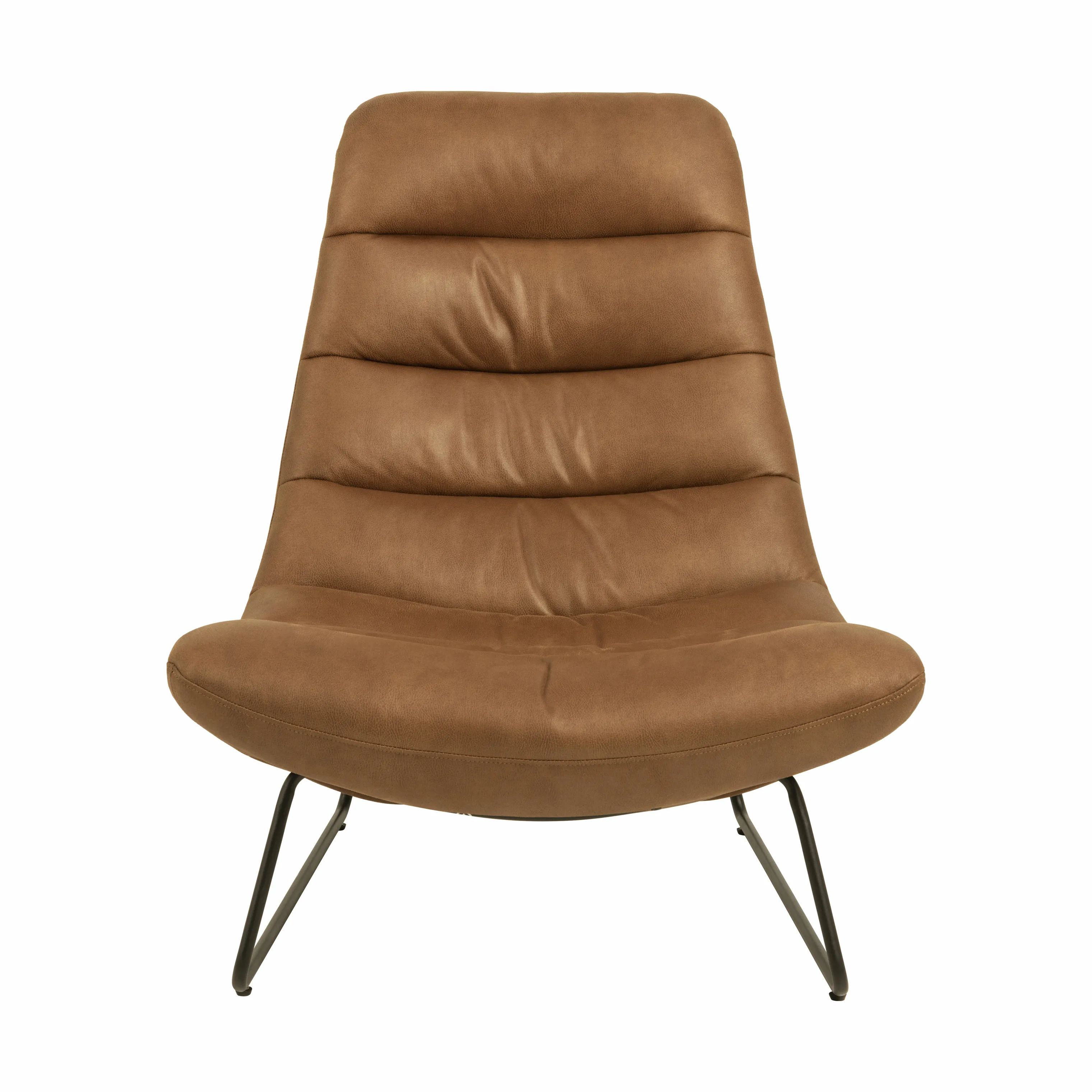CASA Living Lænestole Milford Loungestol i Cognac, 1