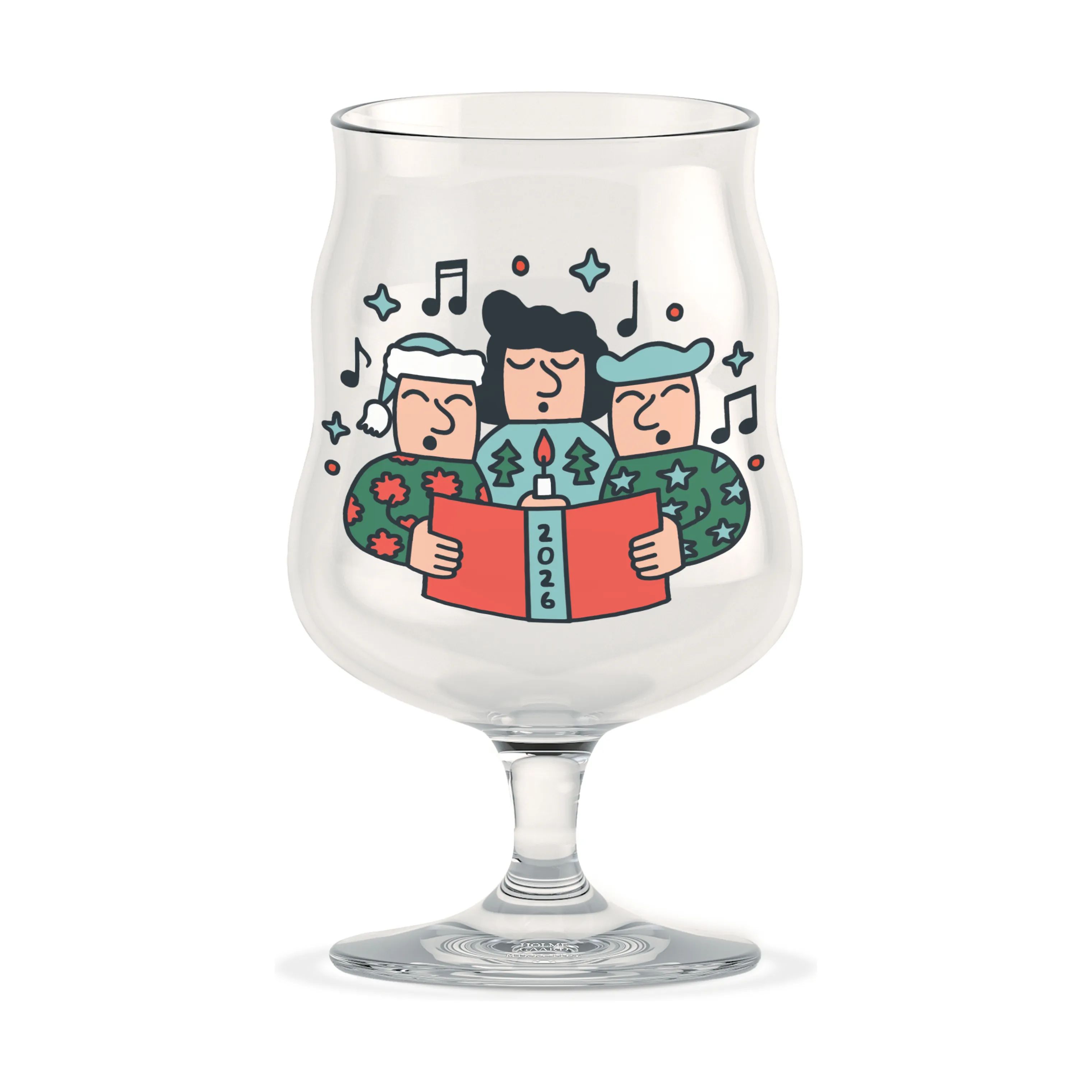 Holmegaard Ølglas Mikkeler Mikkeller Universal Ølglas 2026 i Klar m. deko, 1