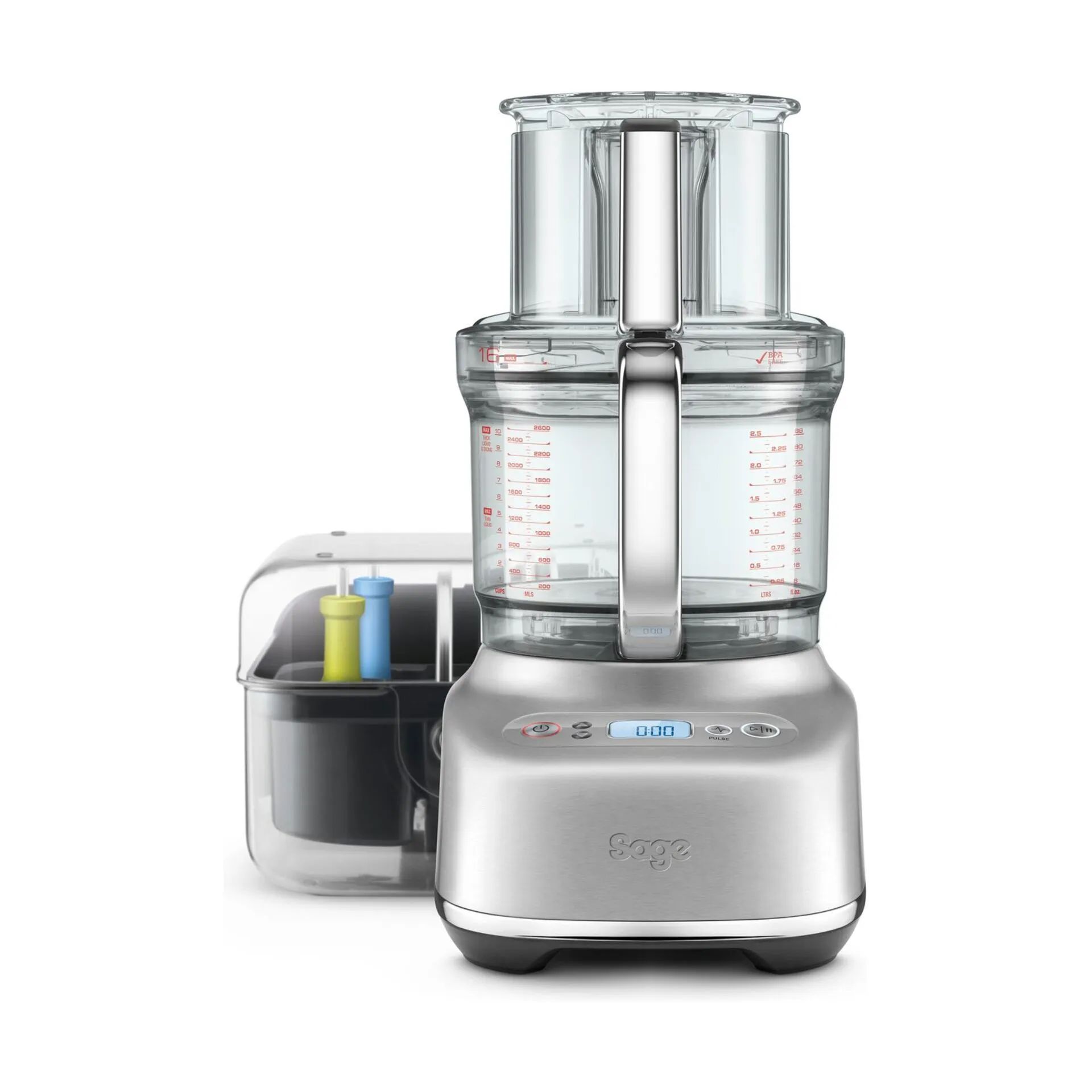 Sage Foodprocessorer Paradice 9 Foodprocessor i Brushed Stainless Steel, 1