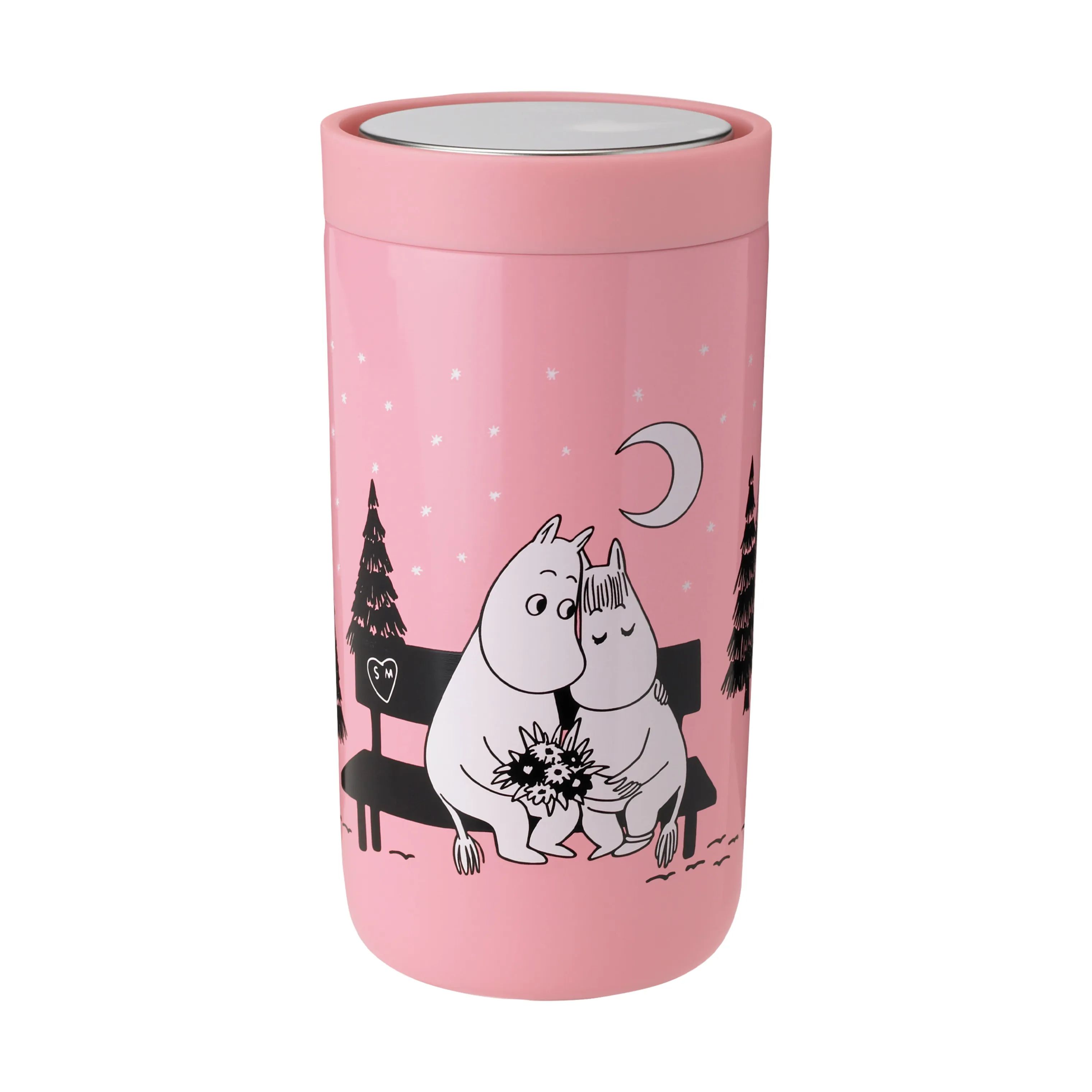 Stelton To go kopper Drink-It To-Go Click Termokop i I Love You, 20 cl, 1