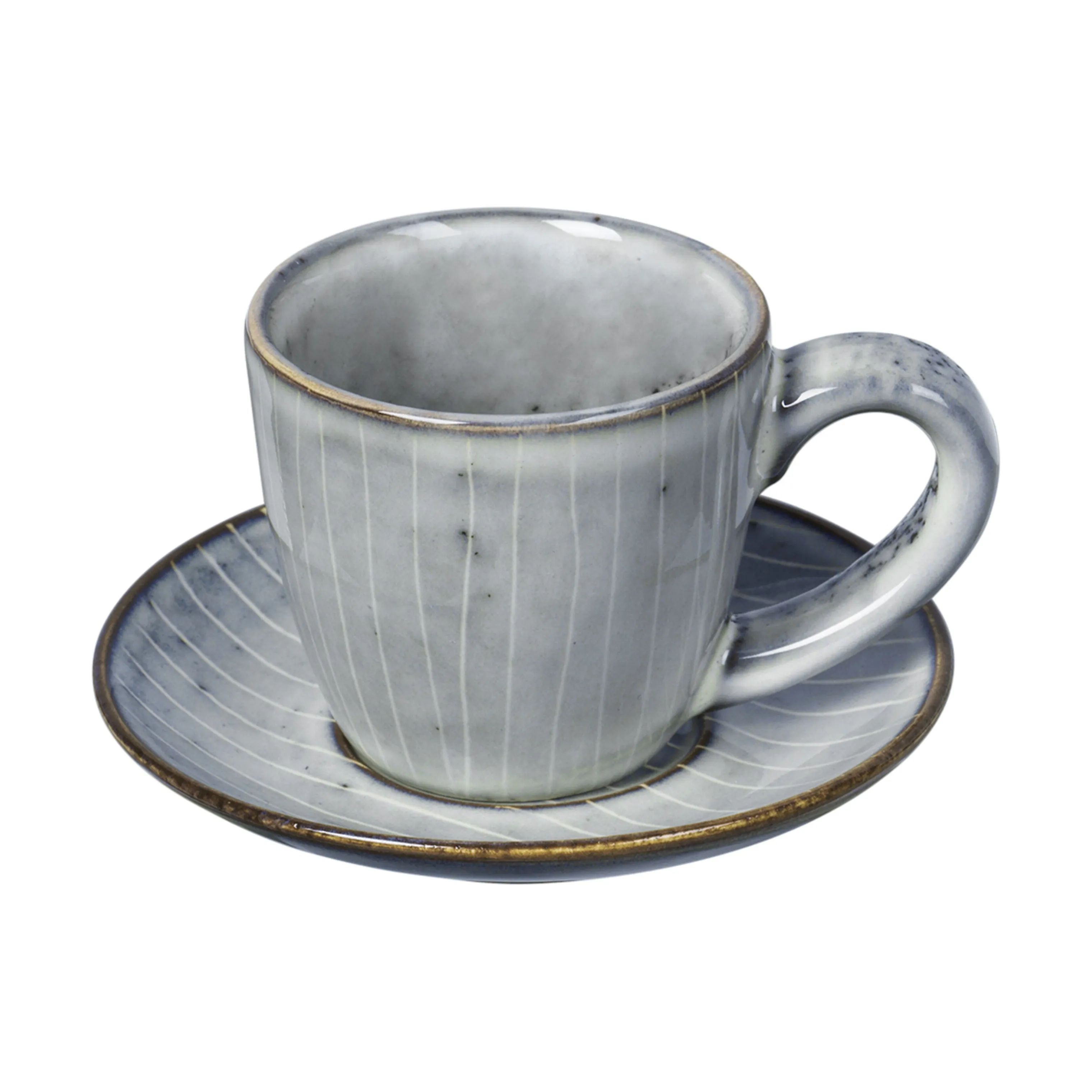 Broste Copenhagen Espressokopper Nordic Sea Espressokop m. Underkop i Soft Blue, 1