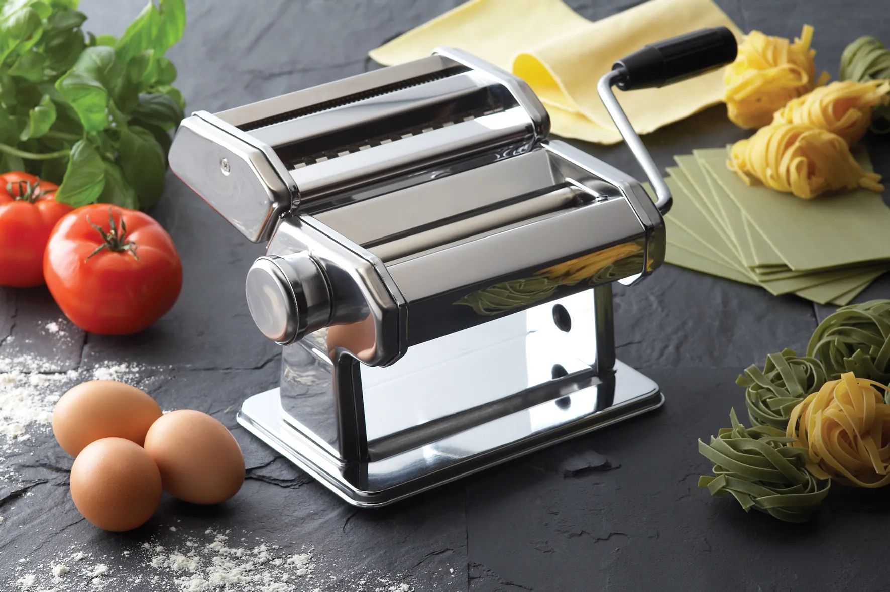 KitchenCraft Pastamaskiner World of Flavours Pastamaskine i Sølv, 4