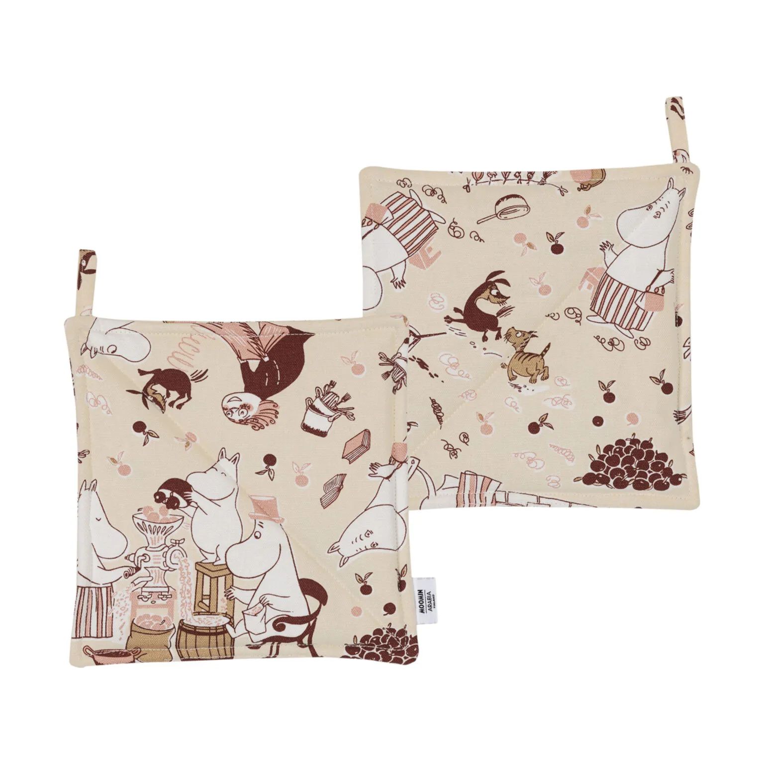 Moomin Arabia Grydelapper Moomin Arabia Indretning Arabia Køkken Grydelap - 2 stk. i Multifarvet, 1